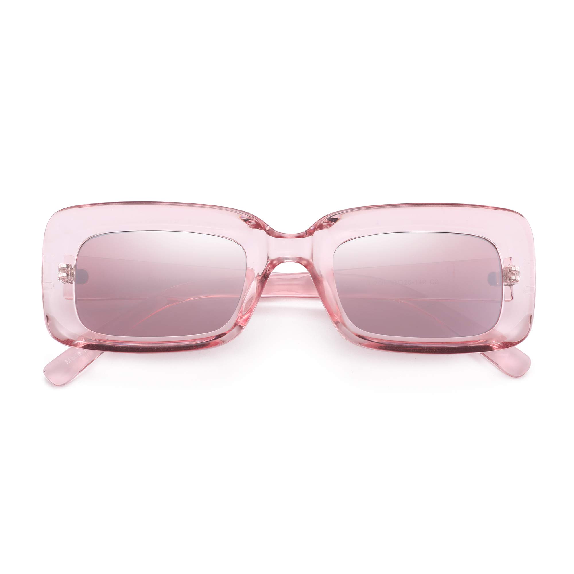 Glindar Quadrati occhiali da sole donna UV400 retro