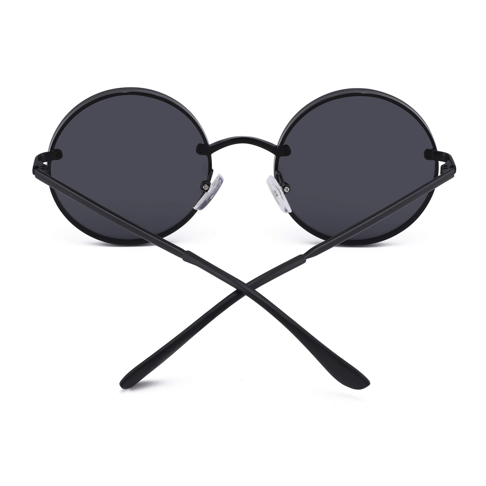 Glindar Retro Rotondi occhiali da sole tondi hippie unisex