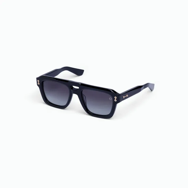 Akoni Horizon Perseus occhiali da sole Solid Black acetato