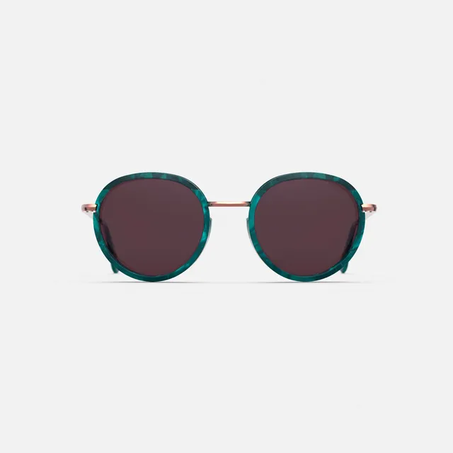 Randolph Douglas occhiali da sole oro rosa vintage 50mm