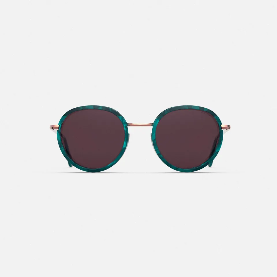 Randolph Douglas occhiali da sole oro rosa vintage 50mm
