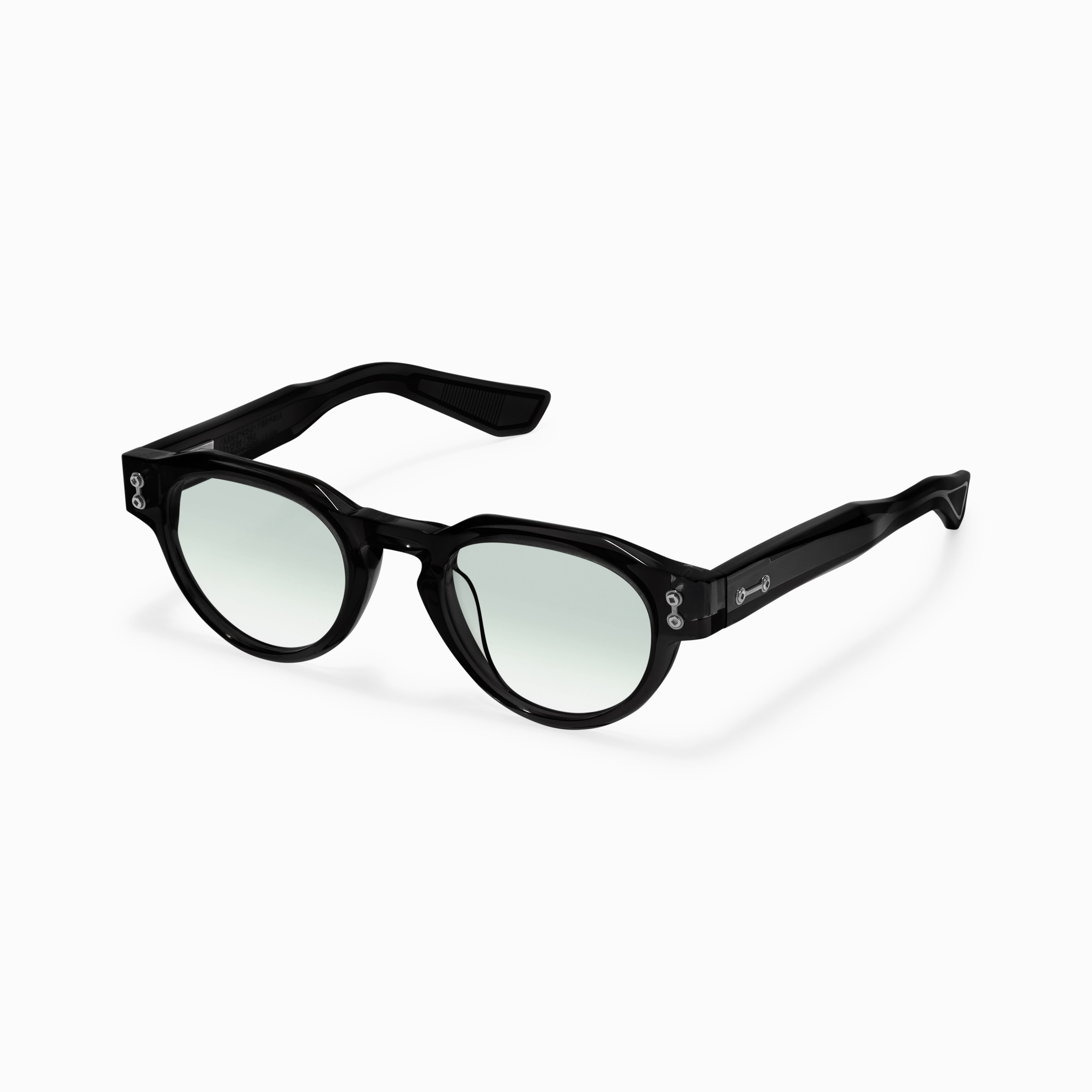 Akoni Etere Andra occhiali da sole Crystal Black pantos