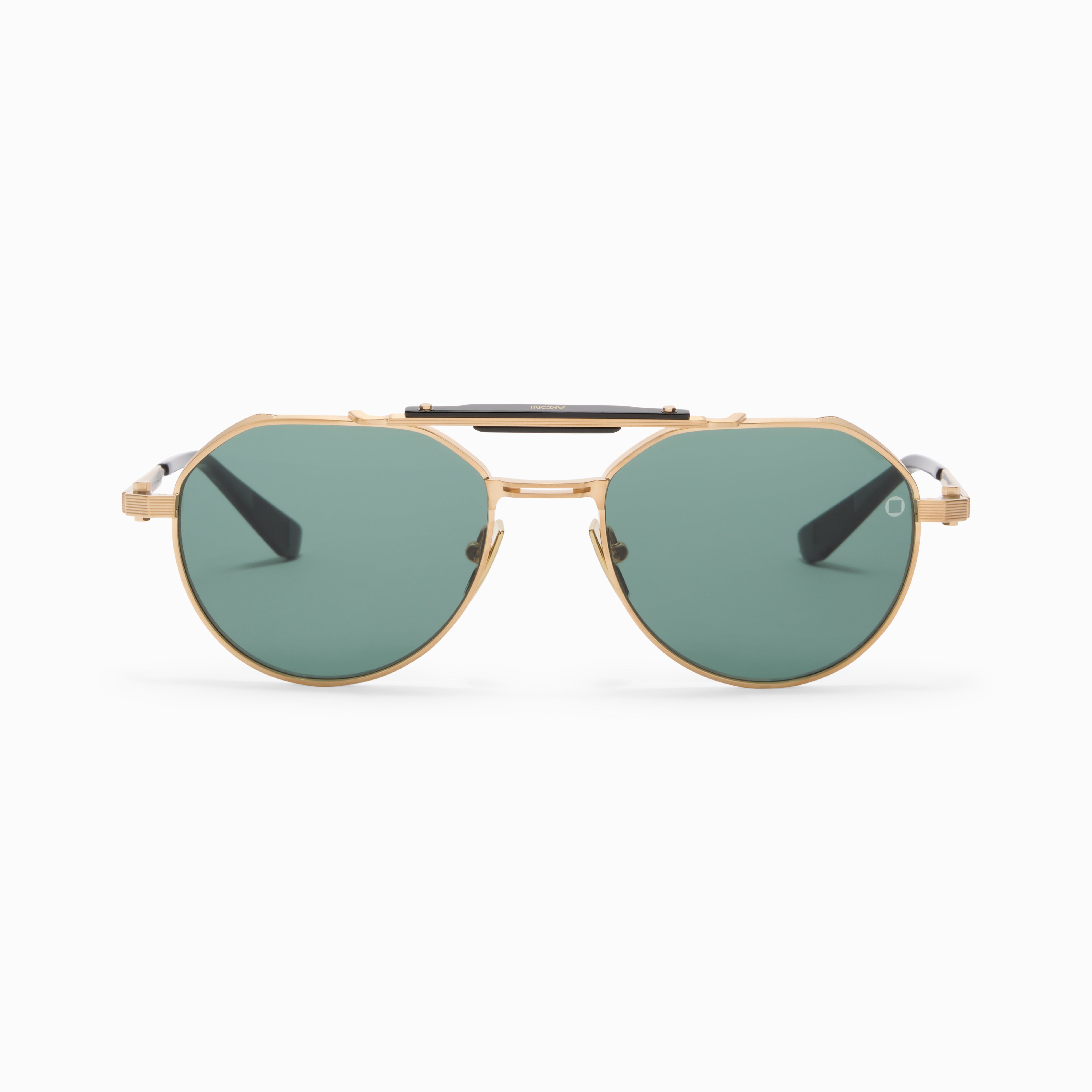 Akoni Horizon Astrolis occhiali da sole Brushed 12k Gold titanio