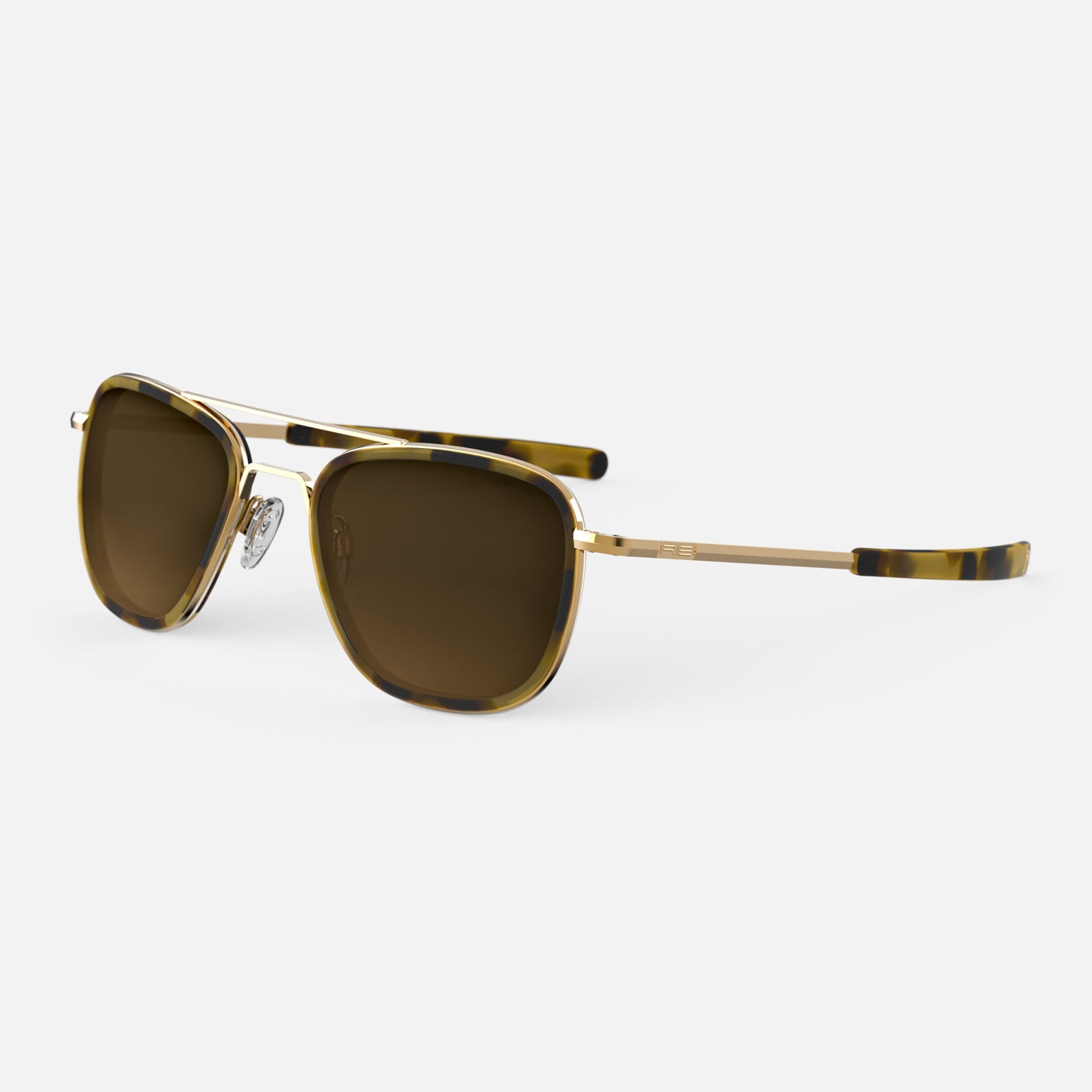 Randolph Aviator Fusion occhiali da sole 23k Gold Tartarugato