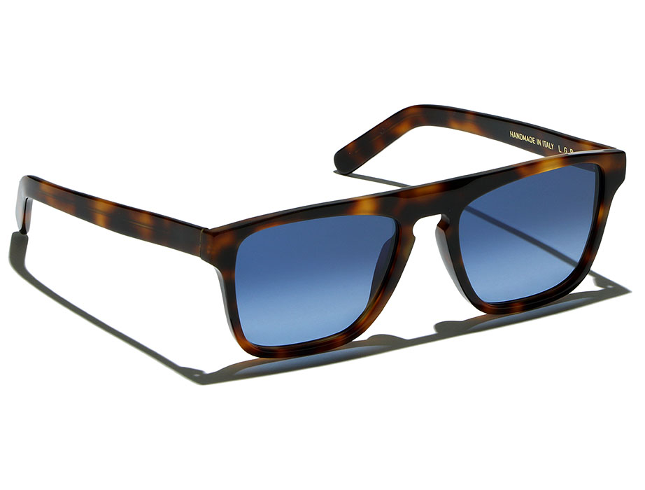 L.G.R Luanda II occhiali da sole Havana Blu HD