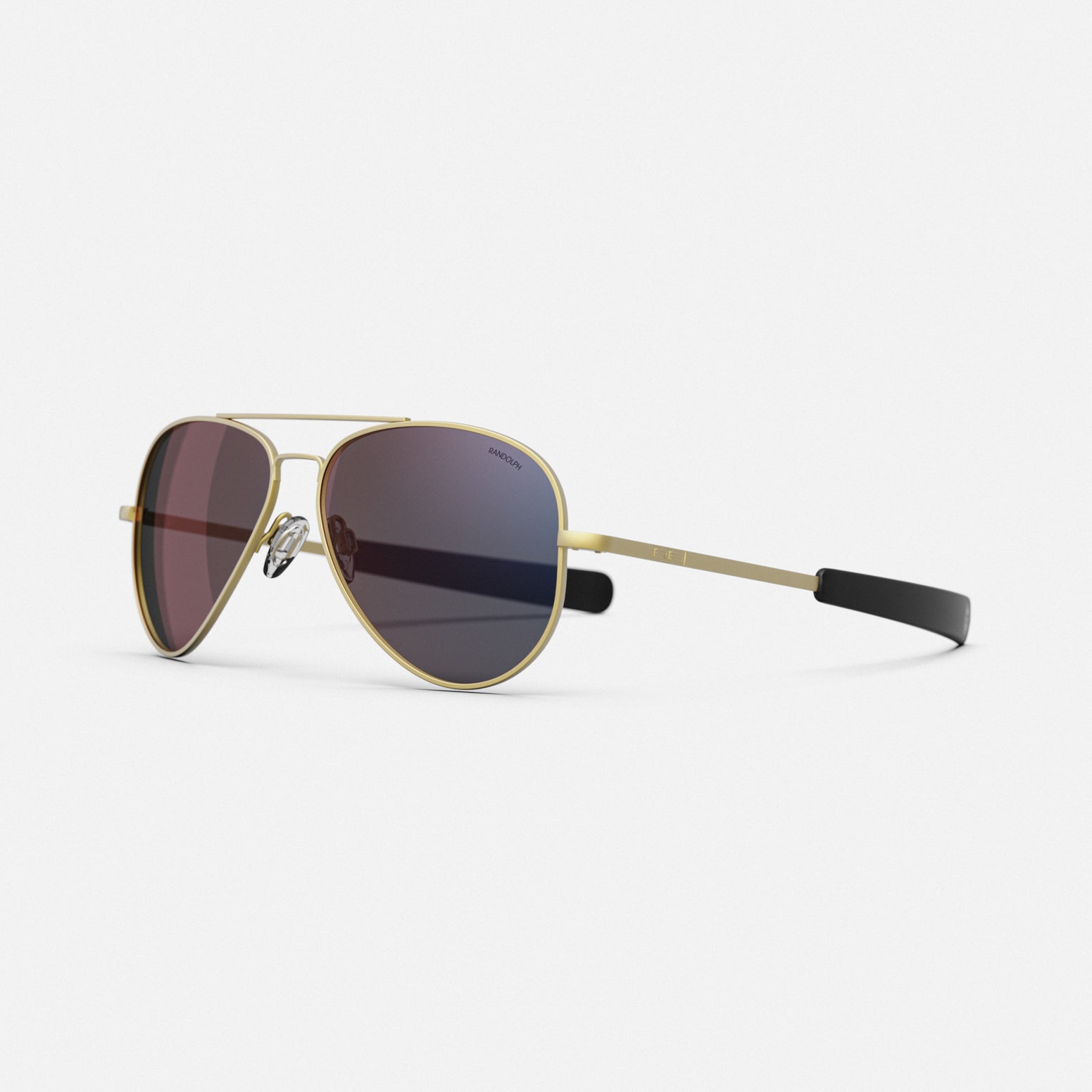 Randolph Concorde 23k Satin Gold occhiali da sole grigi