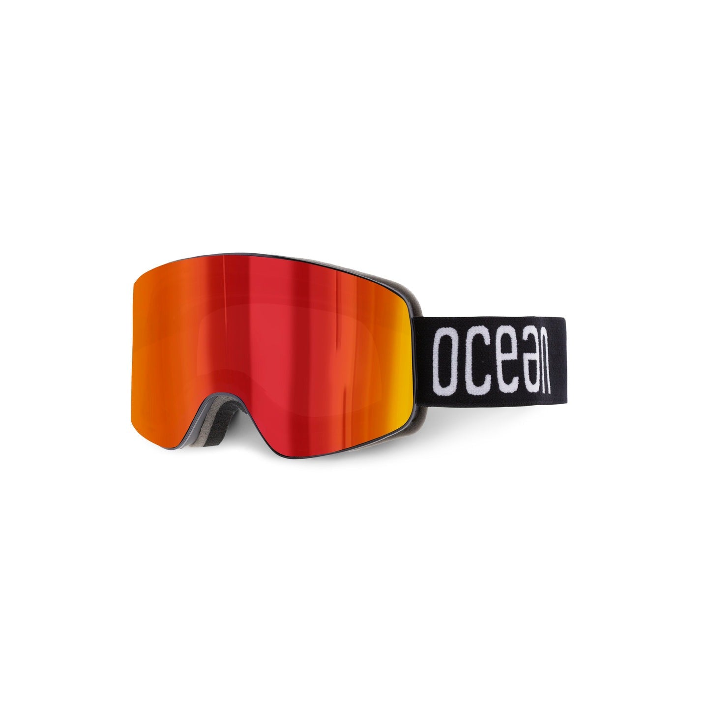 Ocean Etna maschera da sci nera lente smoke
