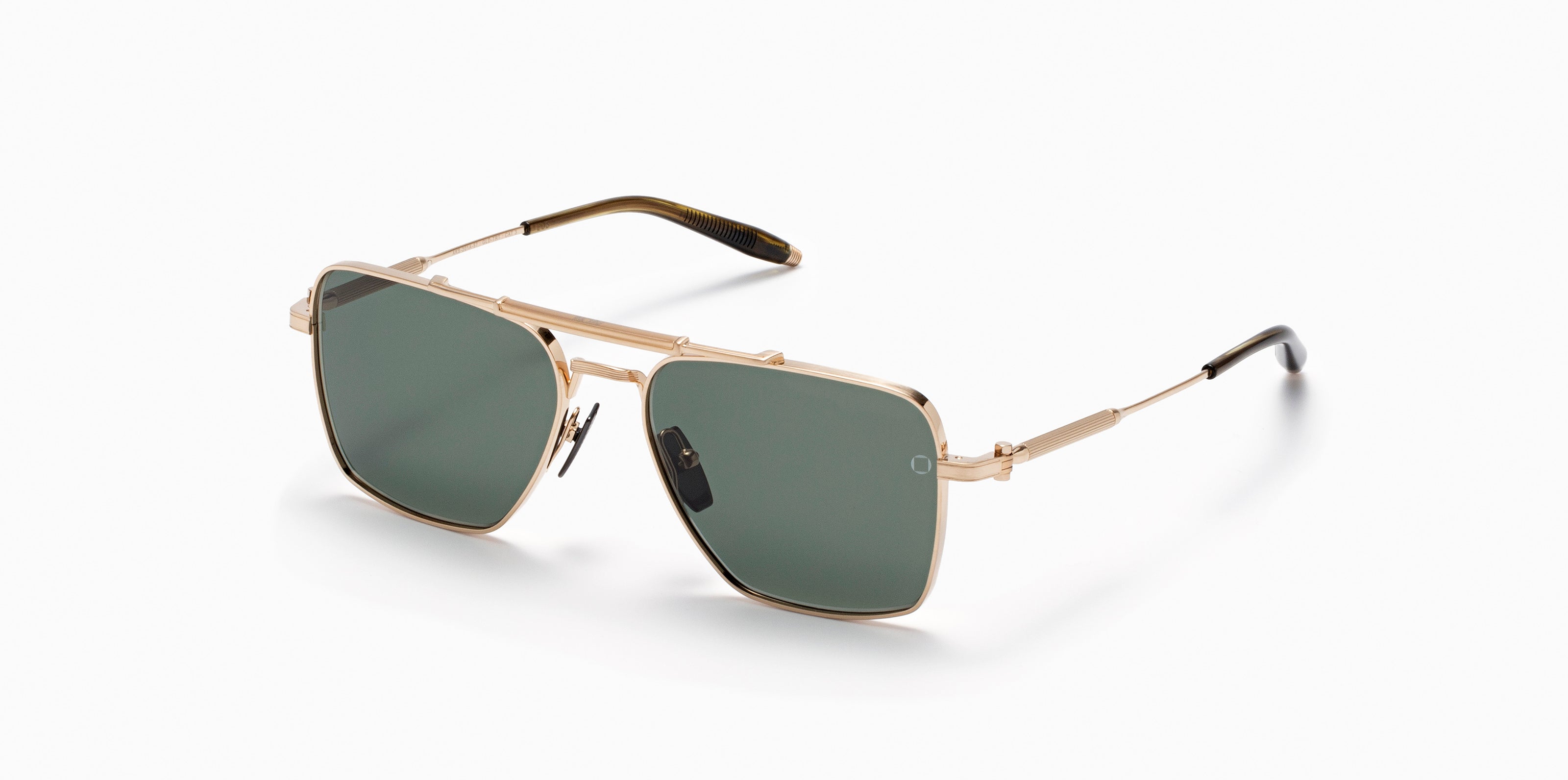 Akoni Etere Eos occhiali da sole white gold titanio 57