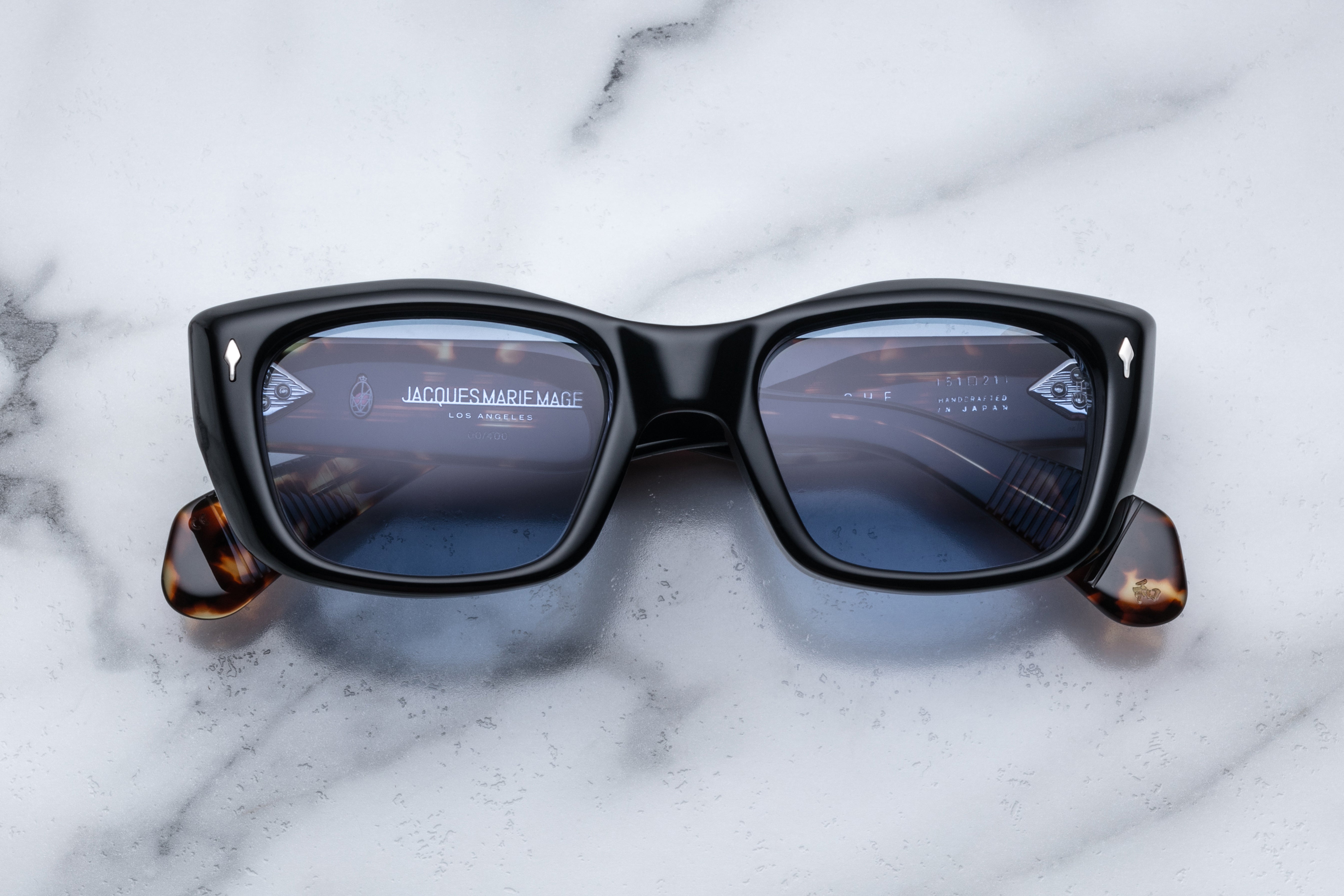 Jacques Marie Mage Corniche occhiali da sole 58 raven