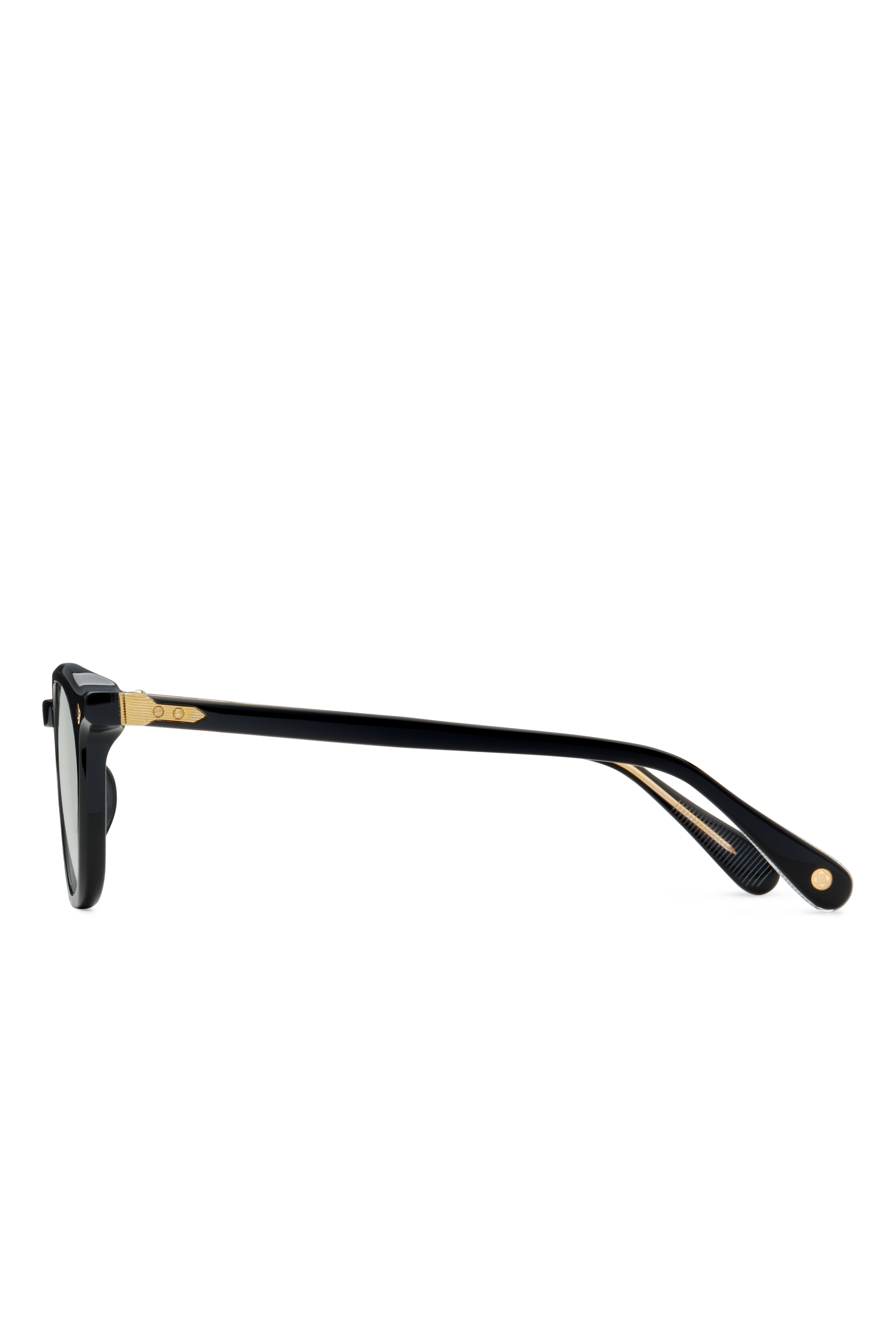 Lunetterie Generale Maestro occhiali da sole nero oro acetato