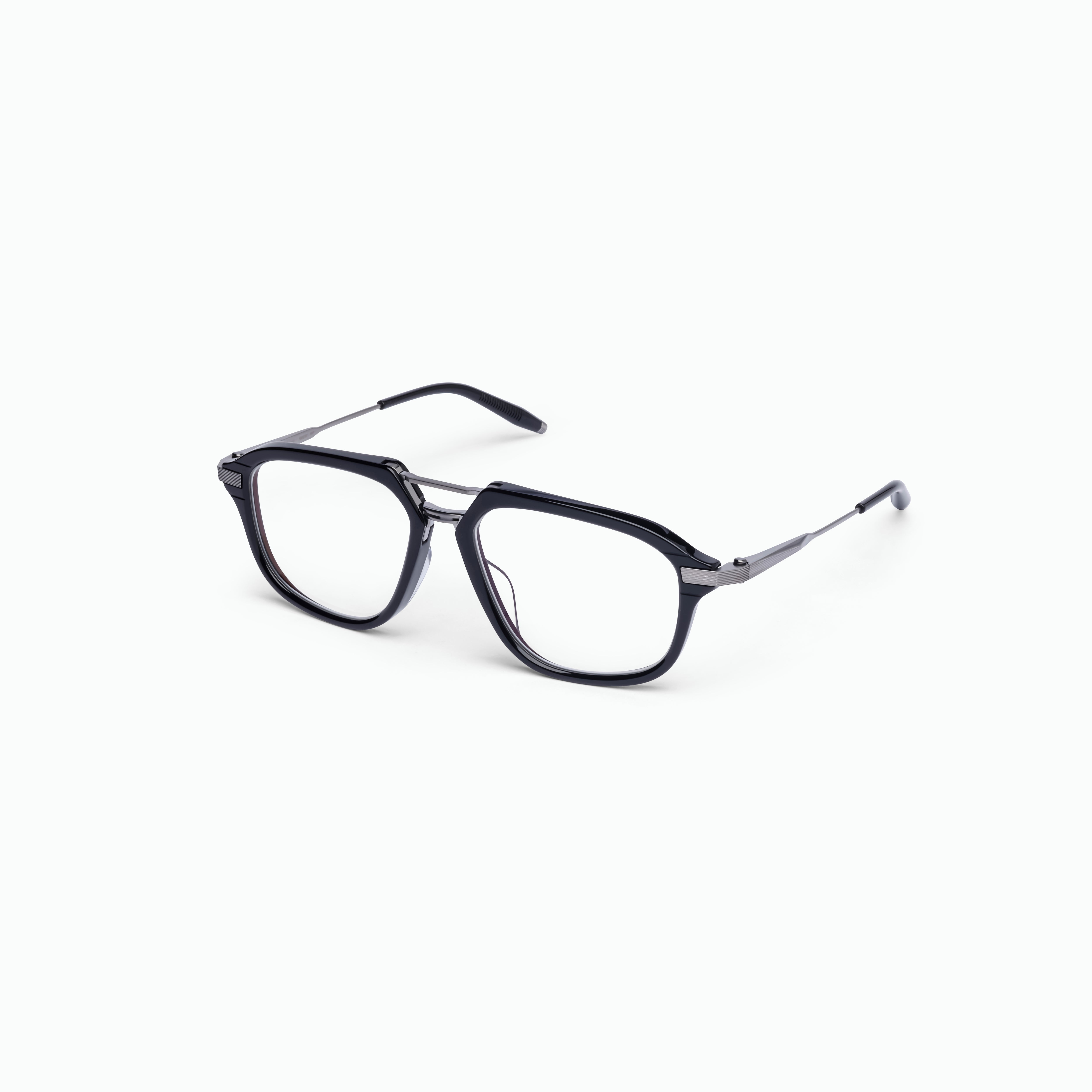 Akoni Etere Iras occhiali da vista Black acetato titanio