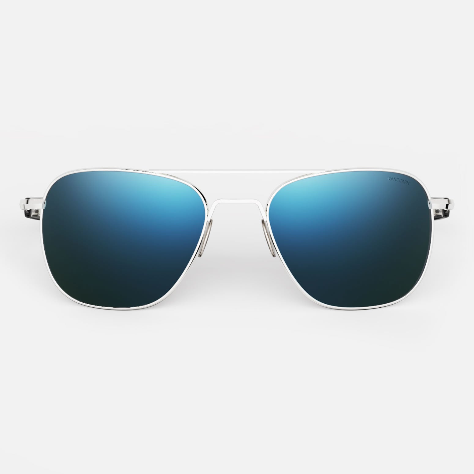 Randolph Aviator 23K White Gold occhiali da sole Cobalt polarizzati