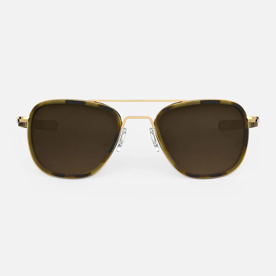 Randolph Aviator Fusion occhiali da sole 23k Gold Tartarugato