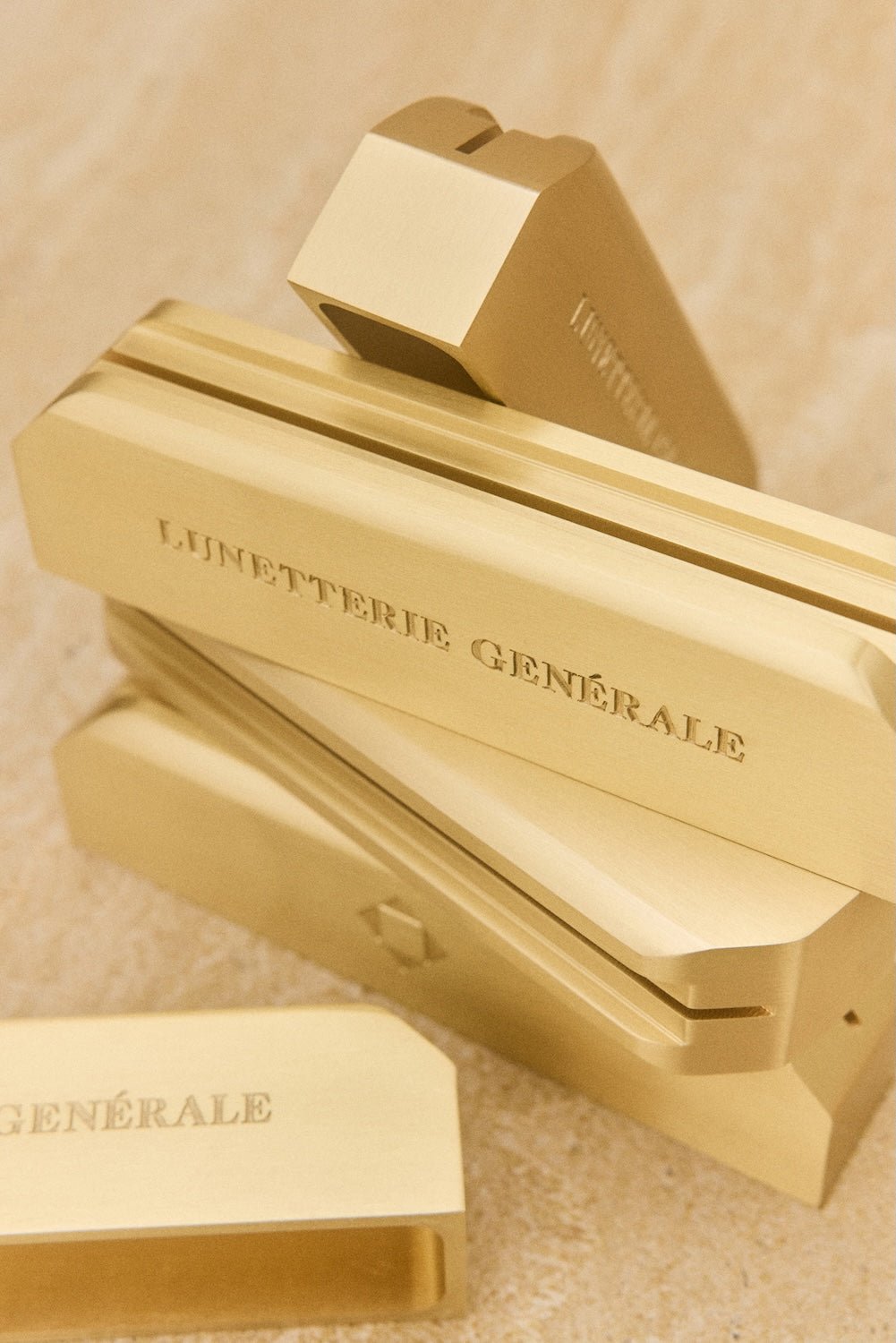 Lunetterie Générale Display supporto occhiali in ottone