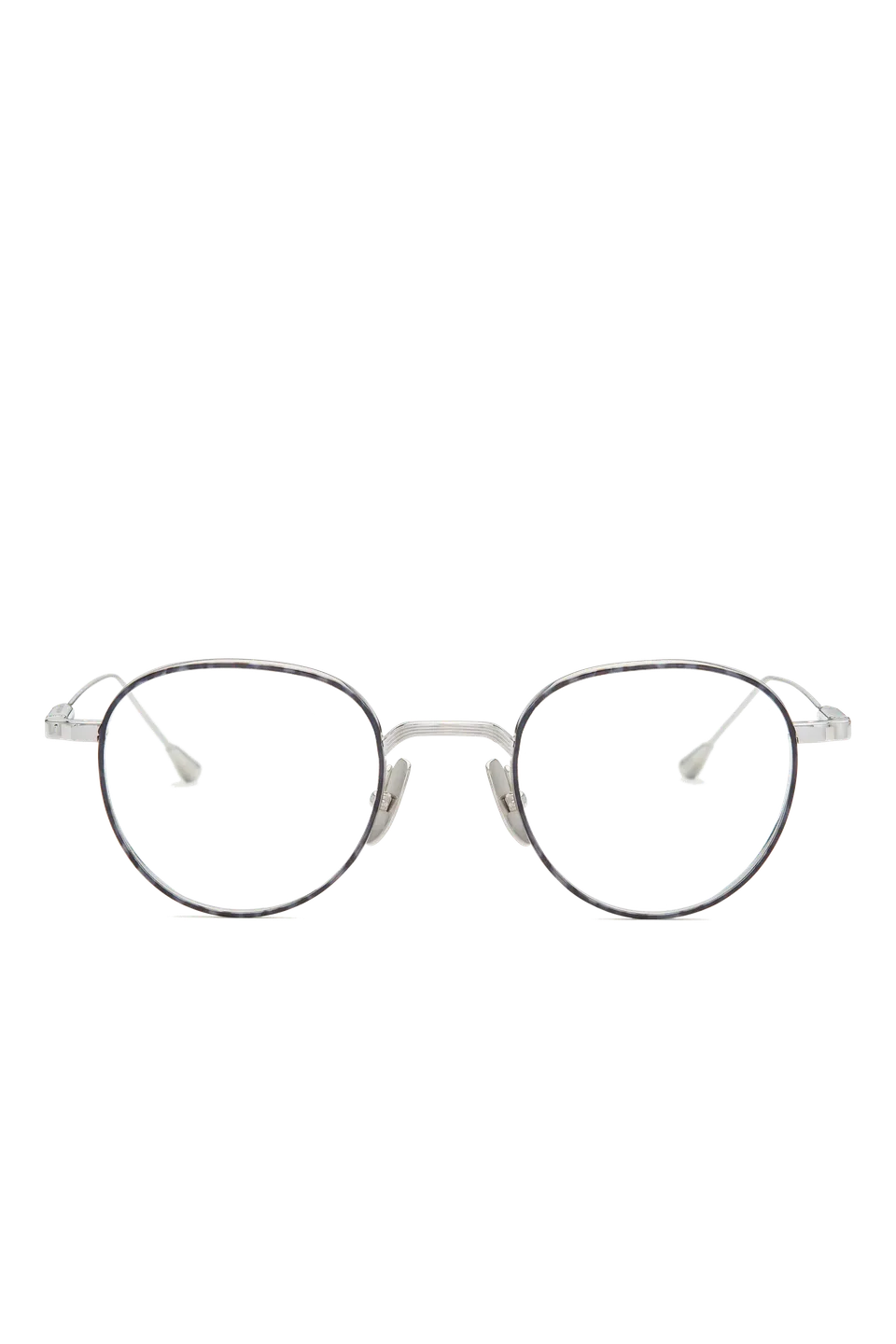 Lunetterie Générale Café Racer occhiali da vista neri tondi titanio
