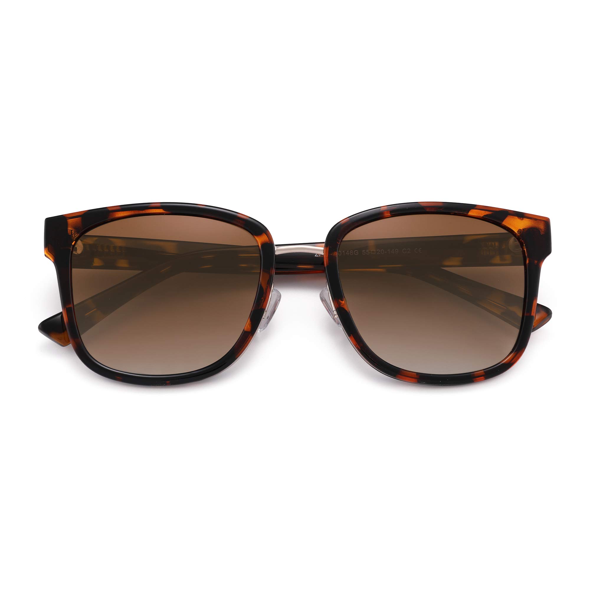 Glindar occhiali da sole lenti quadrate donna UV vintage