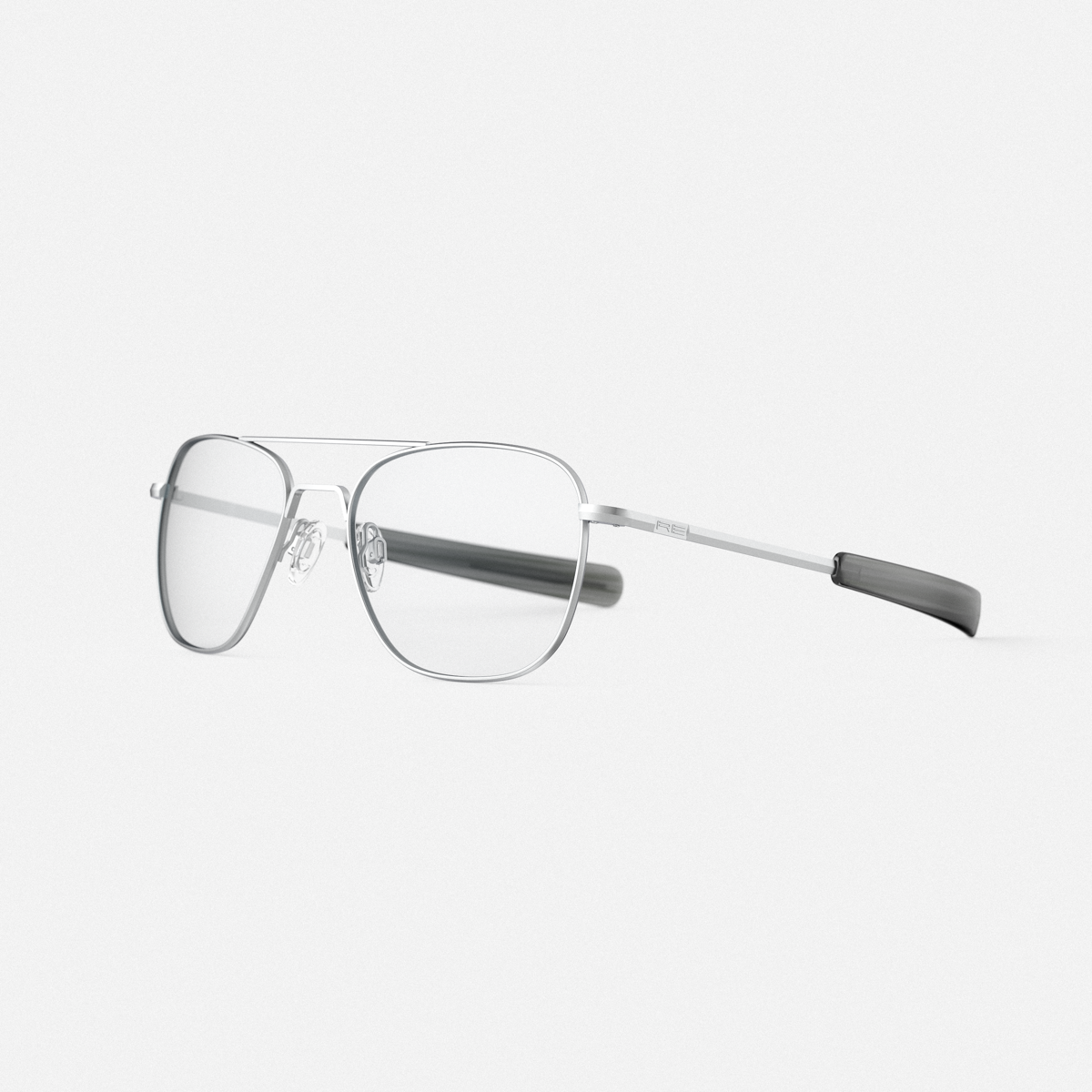 Randolph Aviator Matte Chrome occhiali da vista Clear