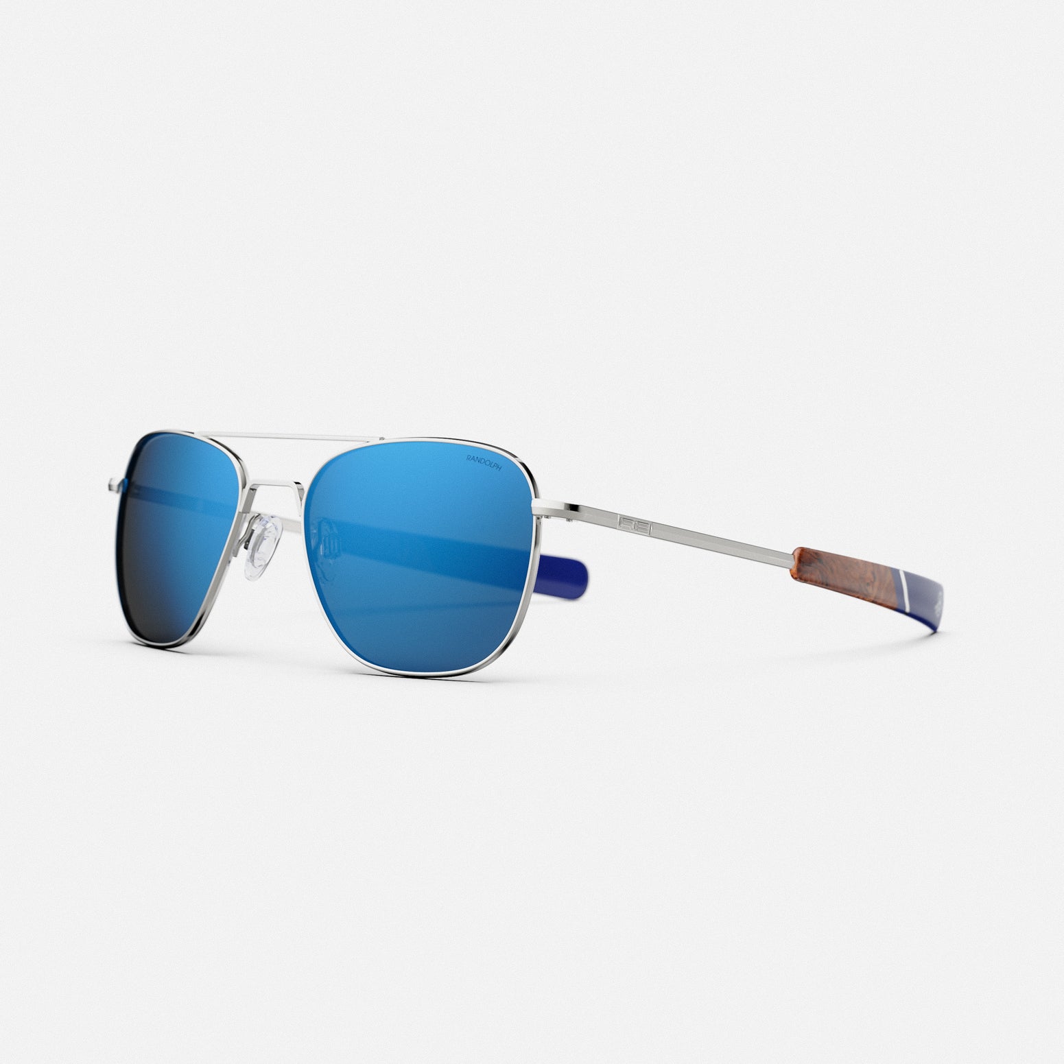 Randolph Aviator Gunmetal Atlantic Blue occhiali sole graduati 55mm