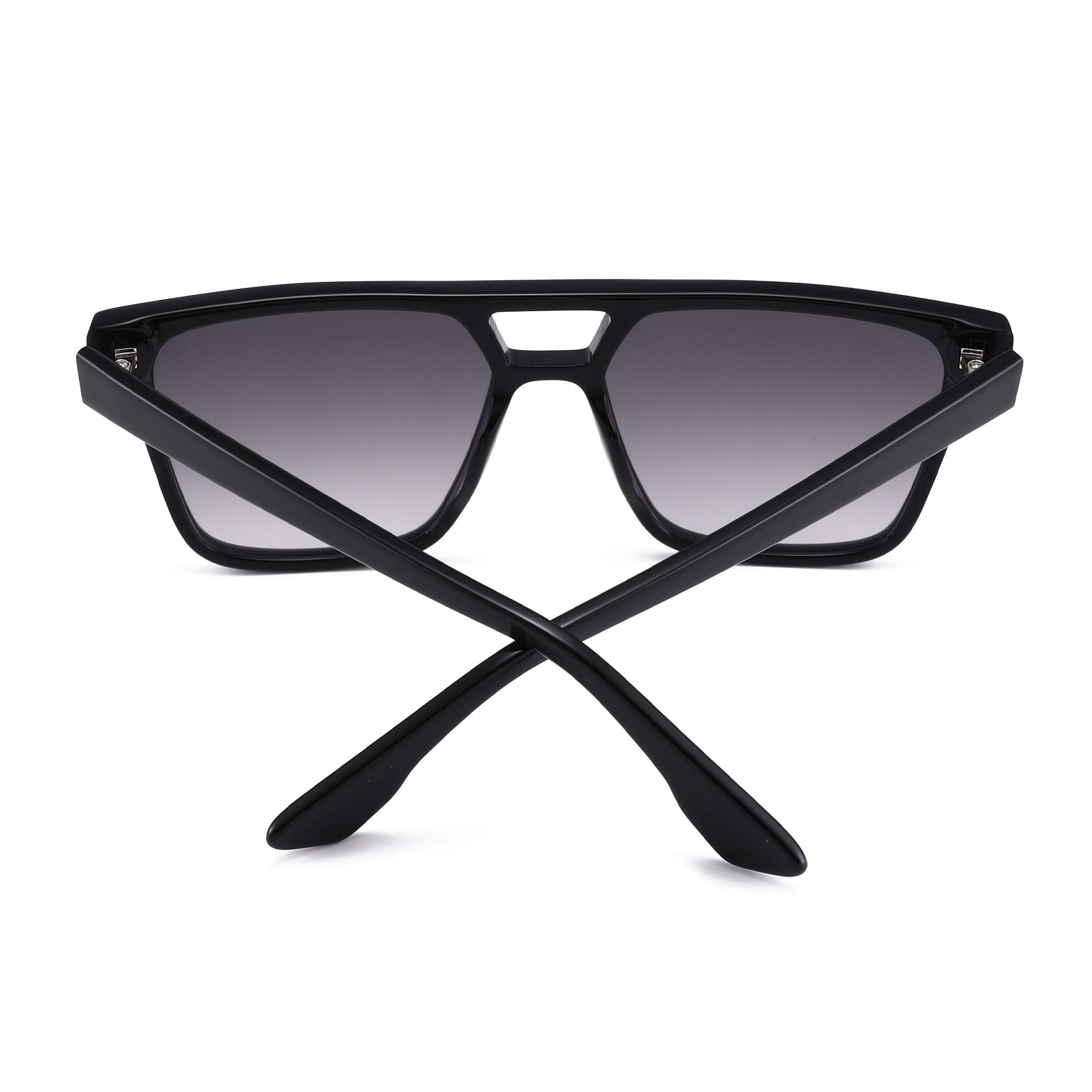 Glindar Retro Square occhiali da sole acetato sfumati unisex