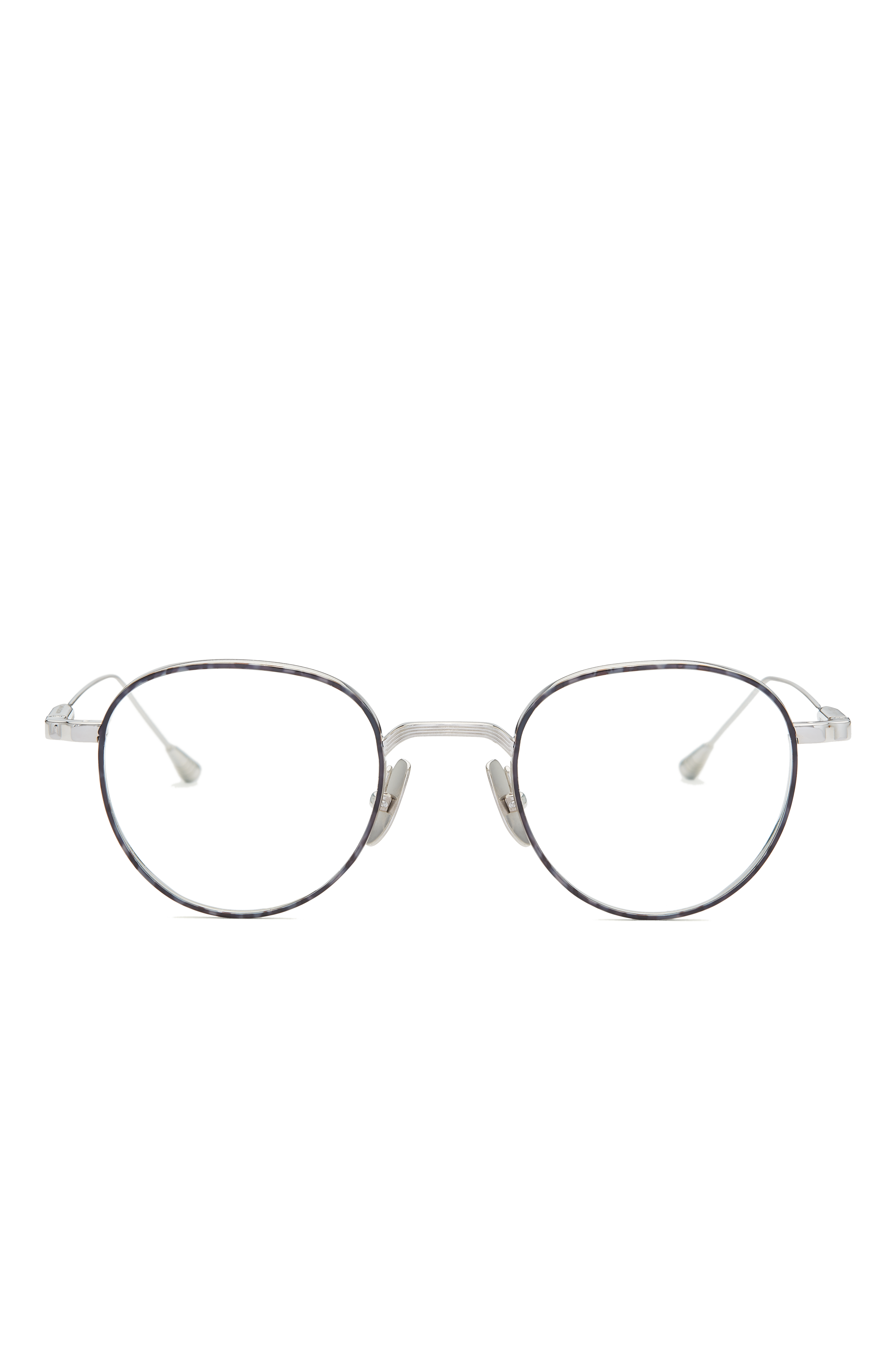 Lunetterie Générale Café Racer occhiali da vista neri tondi titanio