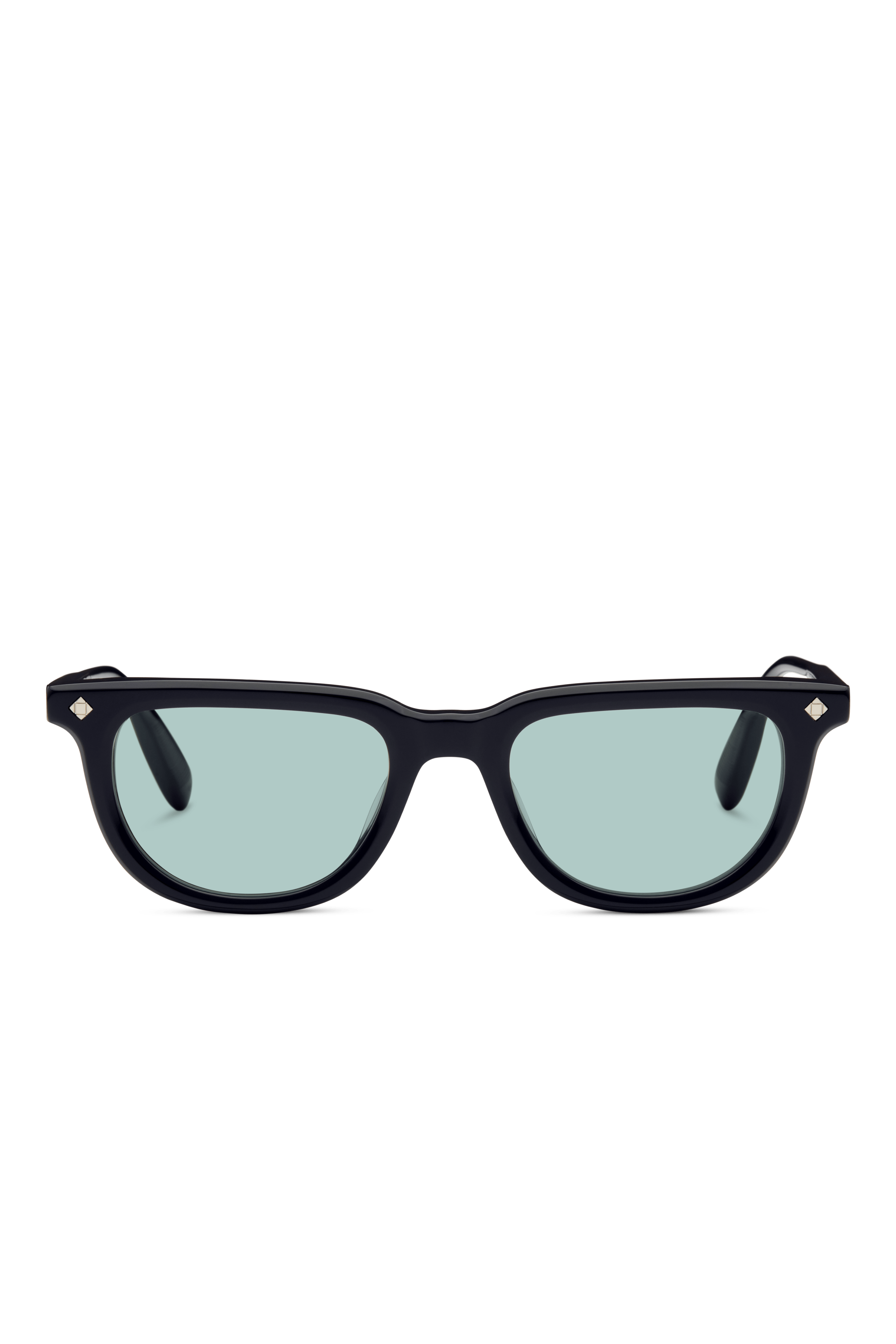 Lunetterie Générale Tokyo Nights occhiali sole nero teal squadrati