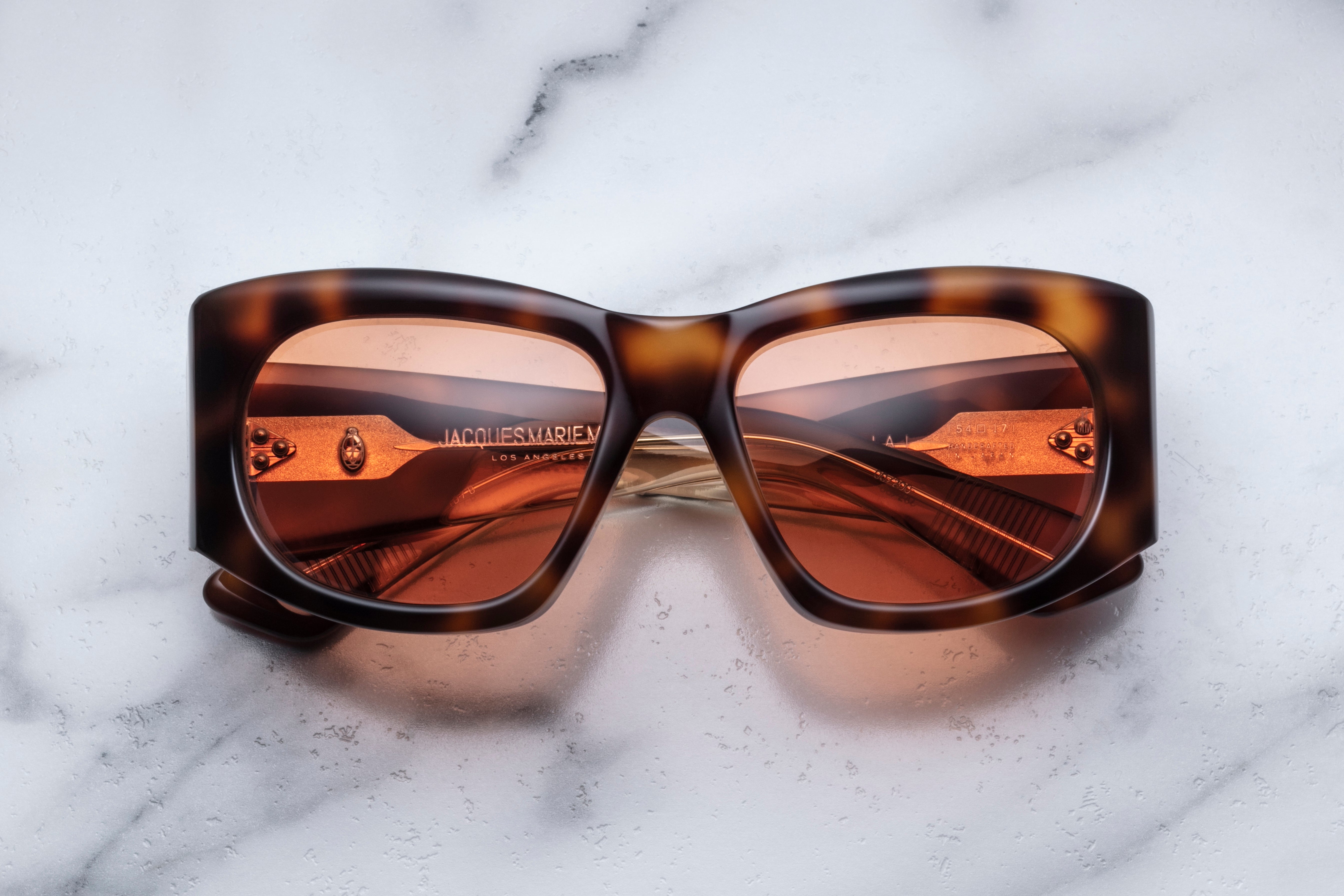 Jacques Marie Mage Nadja occhiali da sole 7B-Havana rame cat-eye