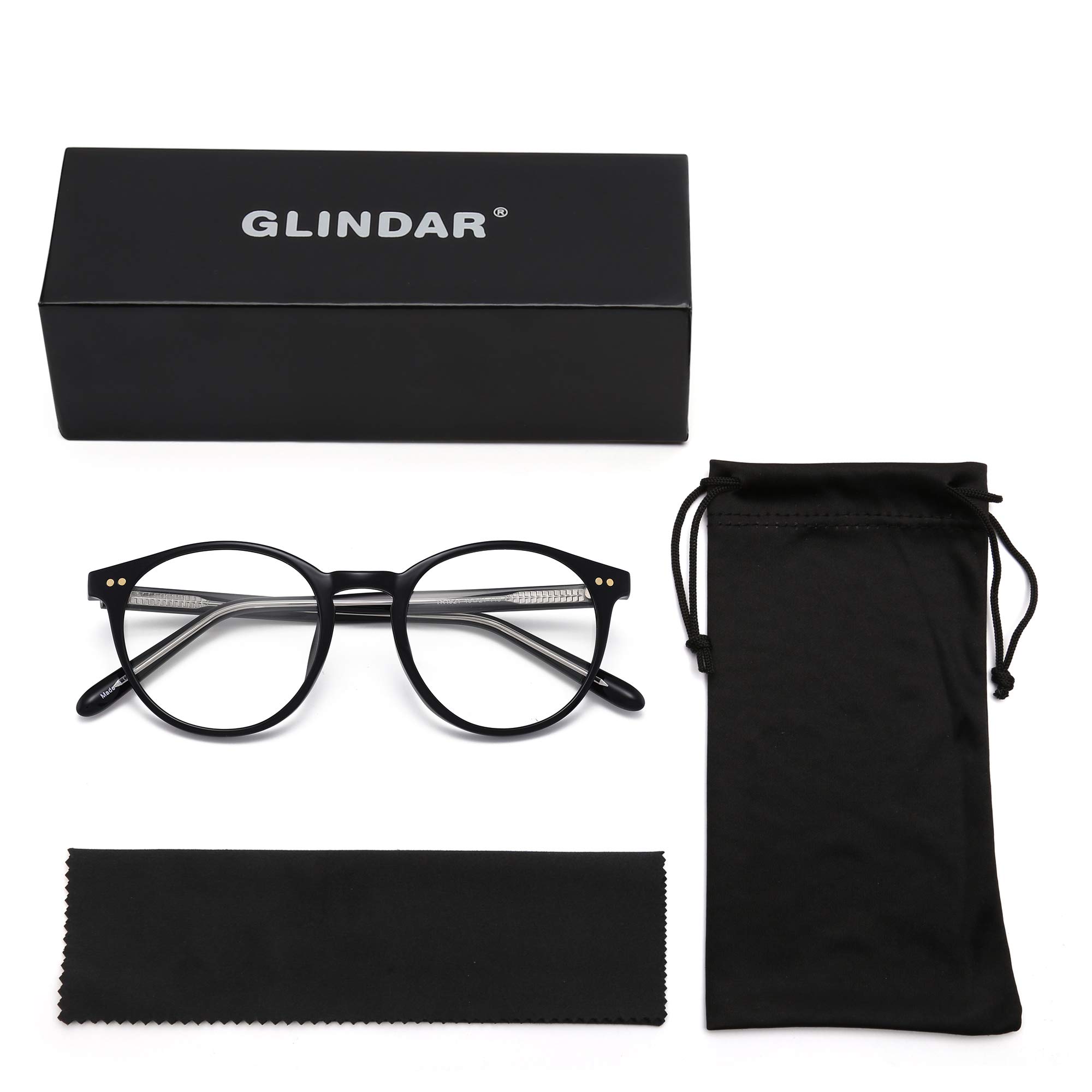 Glindar Retro Rotondi occhiali luce blu donna TR90