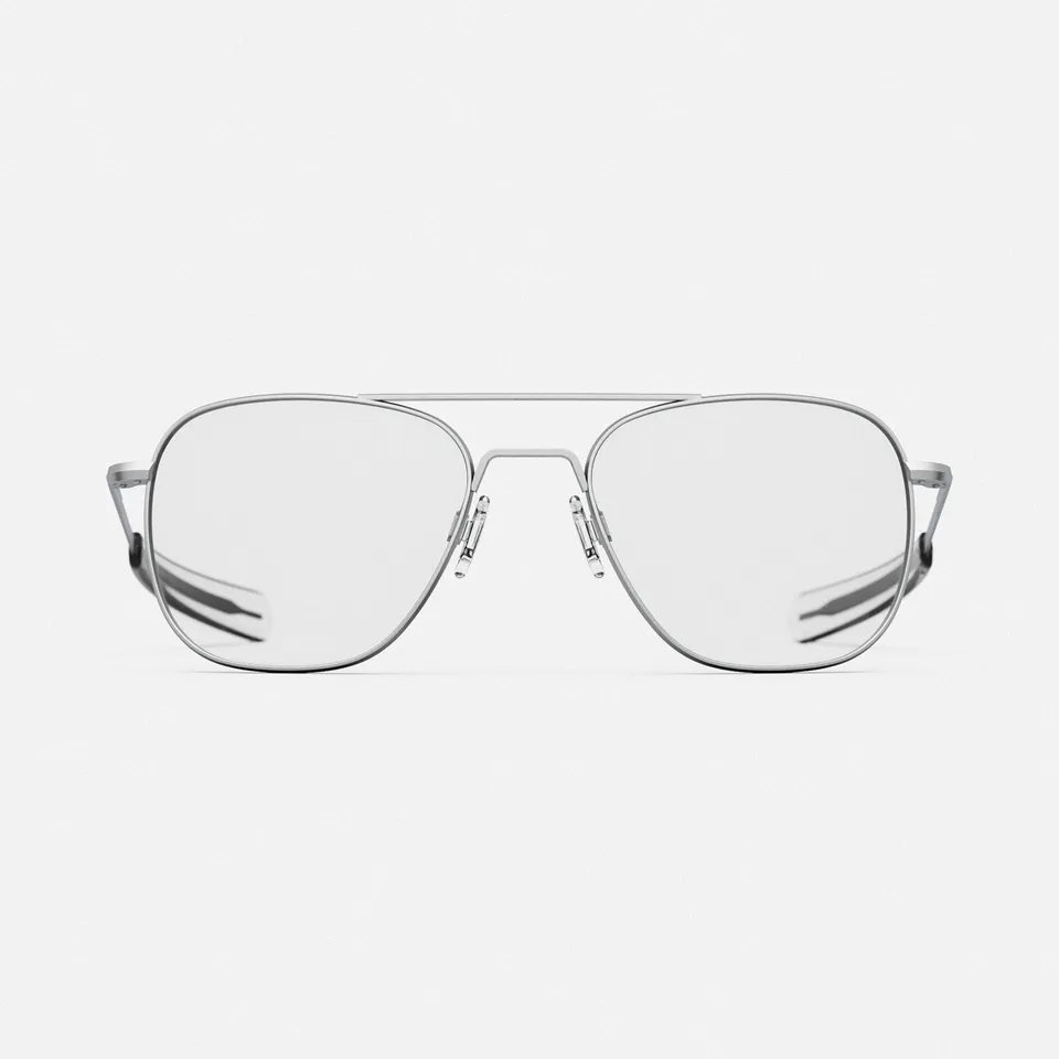 Randolph Aviator Military Matte Chrome Occhiali Vista 55