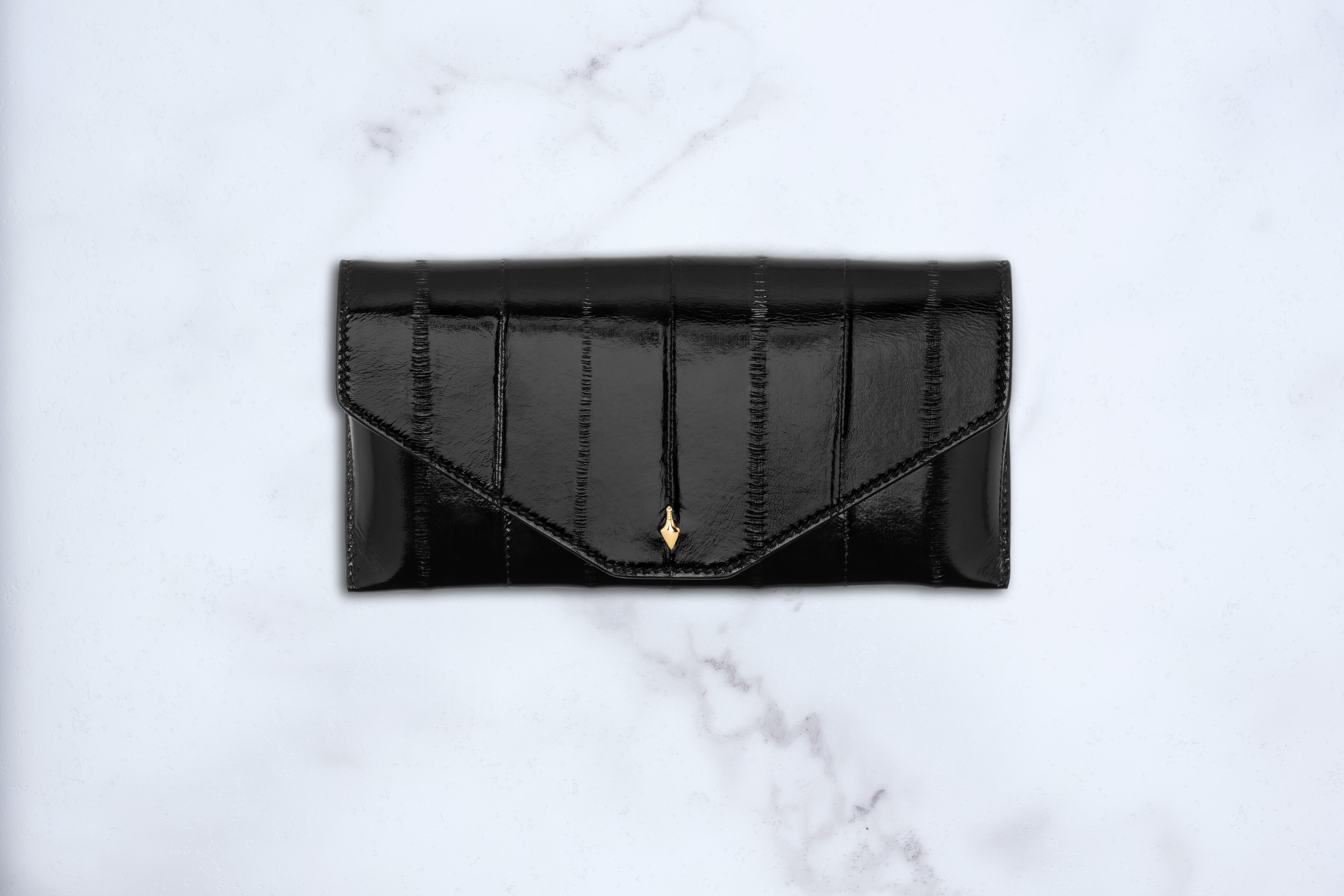 Jacques Marie Mage Circa Envelope Case custodia Eel nera