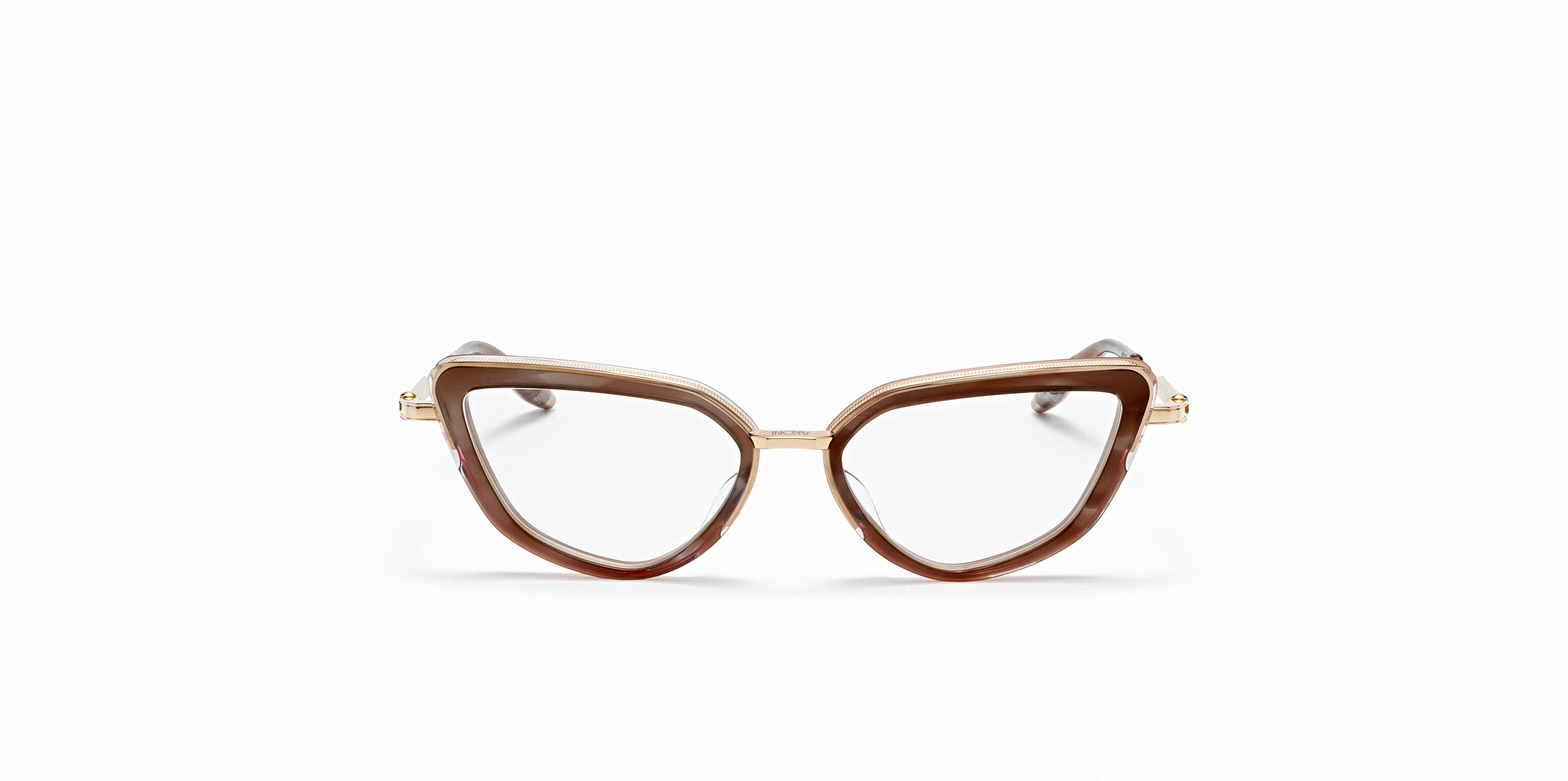 Akoni Etere Venus occhiali da vista cat-eye nero acetato 52