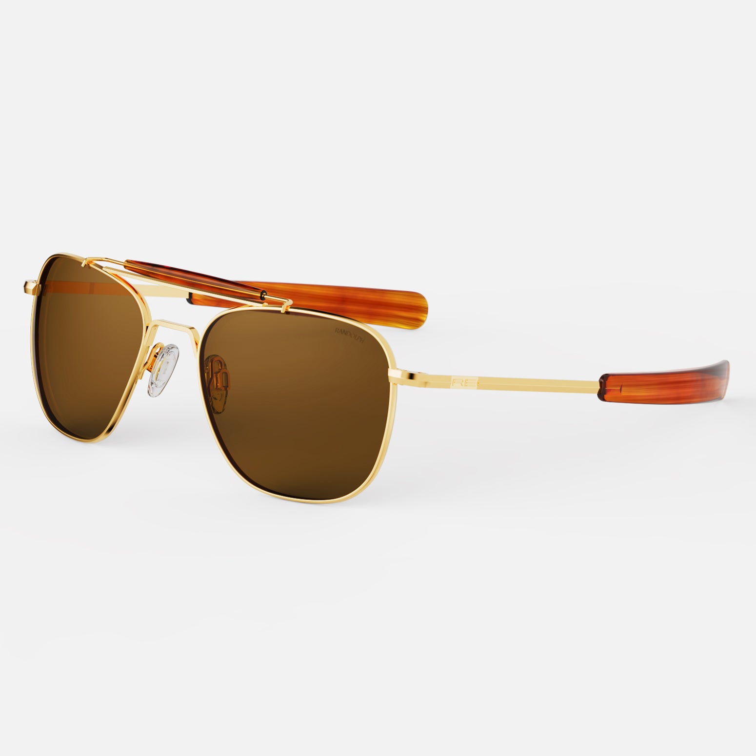 Randolph Aviator II 23k Gold American Tan occhiali sole polarizzati