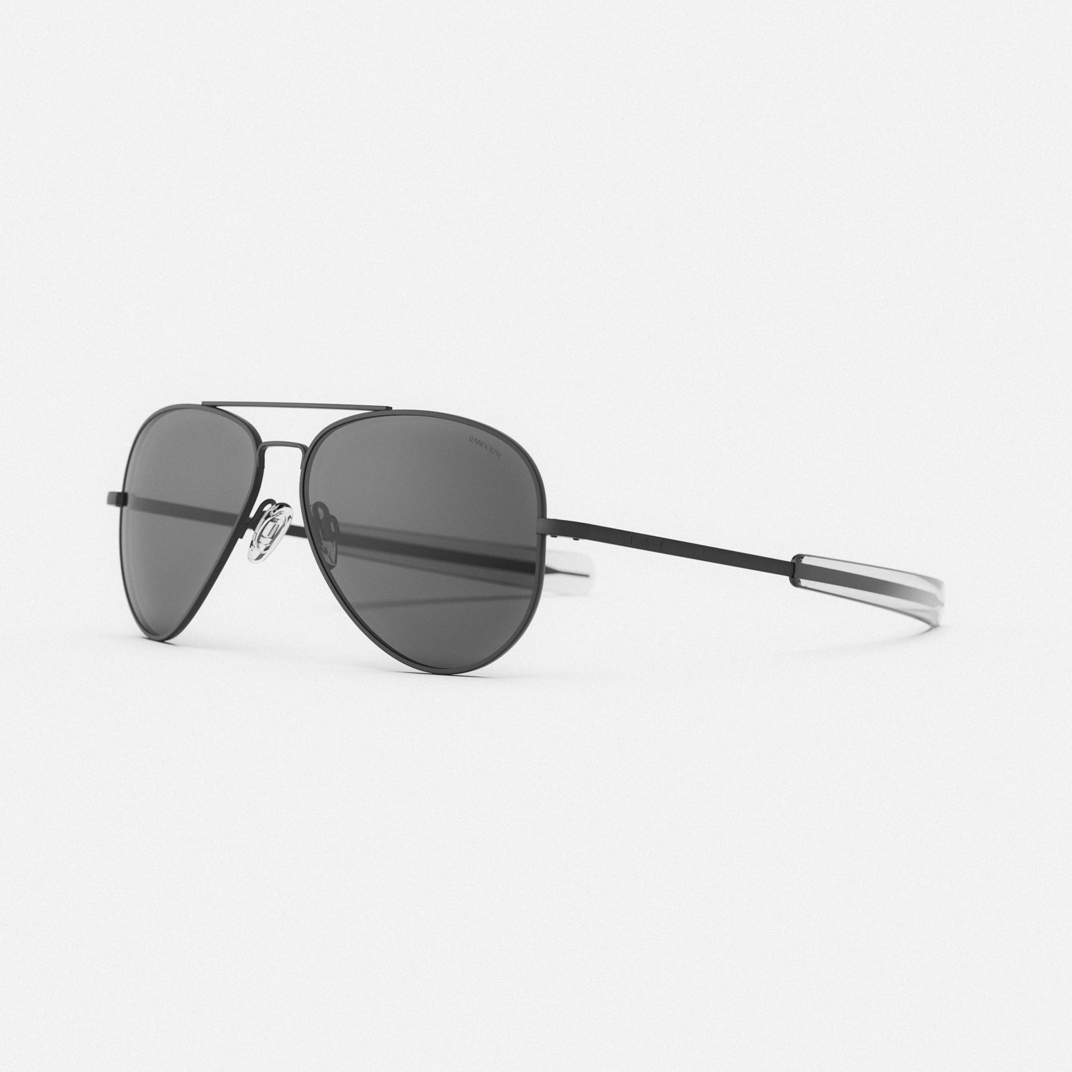 Randolph Concorde Matte Black American Gray occhiali sole 64