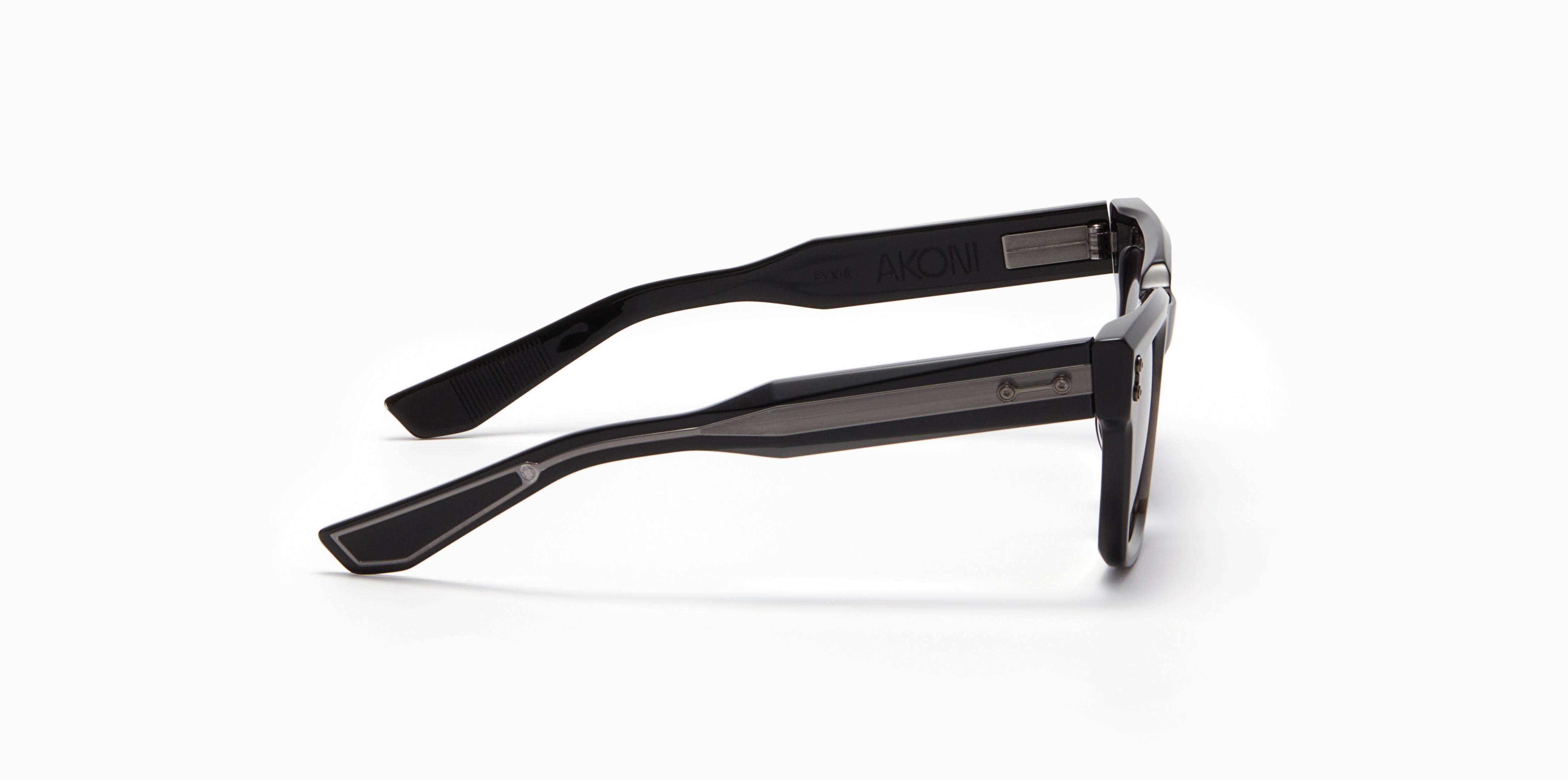 Akoni Horizon Pyxis occhiali da sole nero acetato