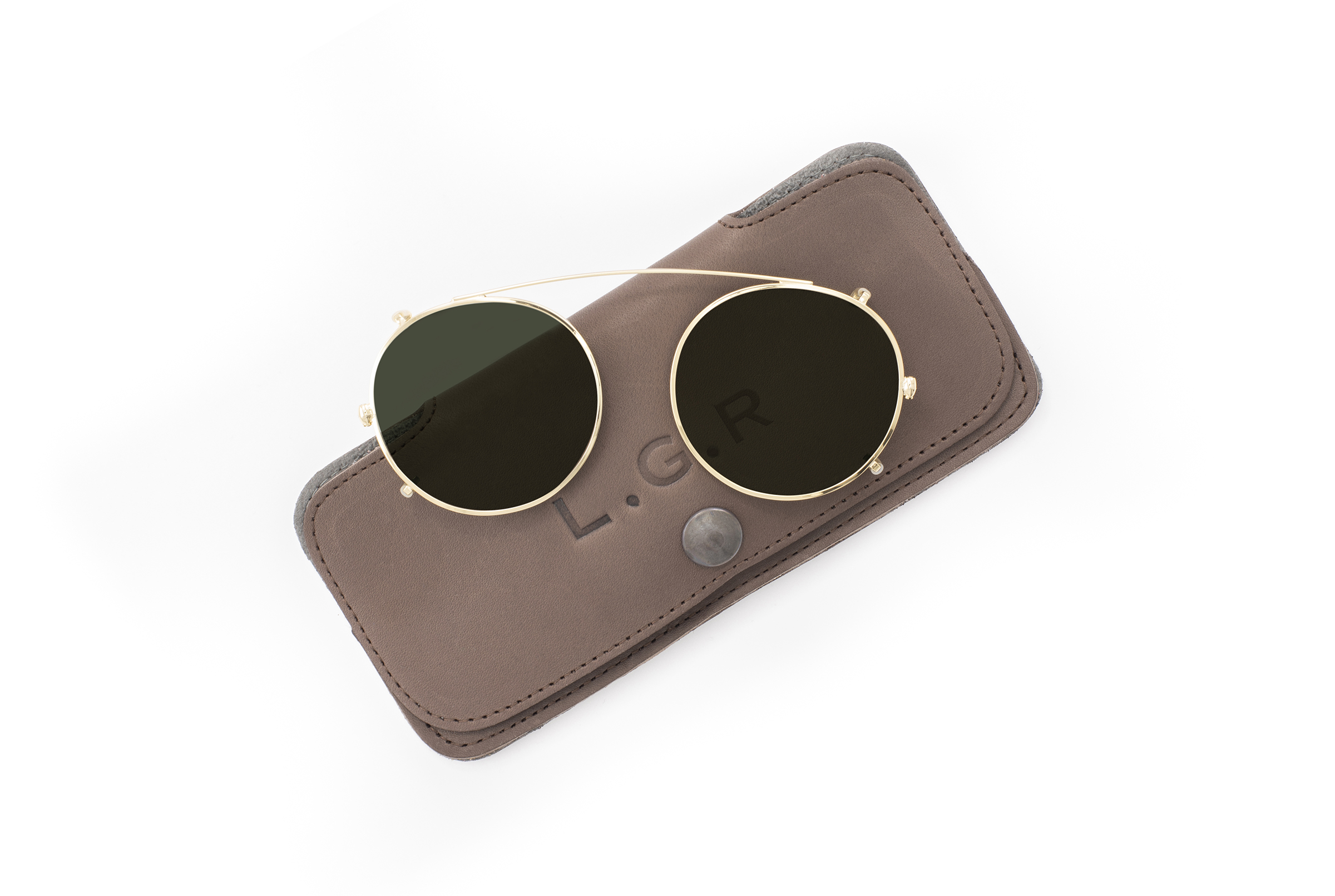 L.G.R Reunion clip-on Gold 02 lente verde