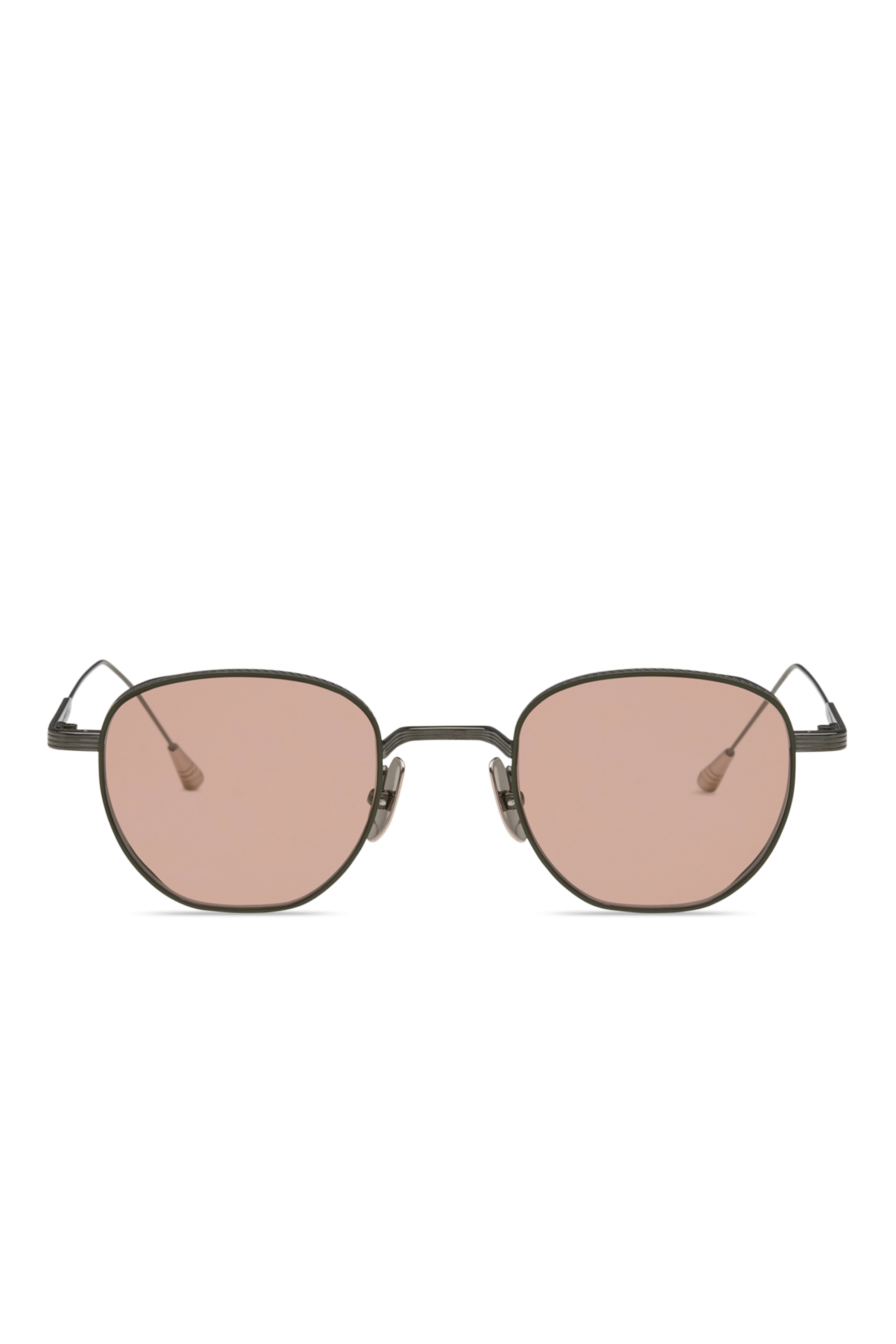 Lunetterie Générale Studio 54 occhiali su misura gunmetal ambra