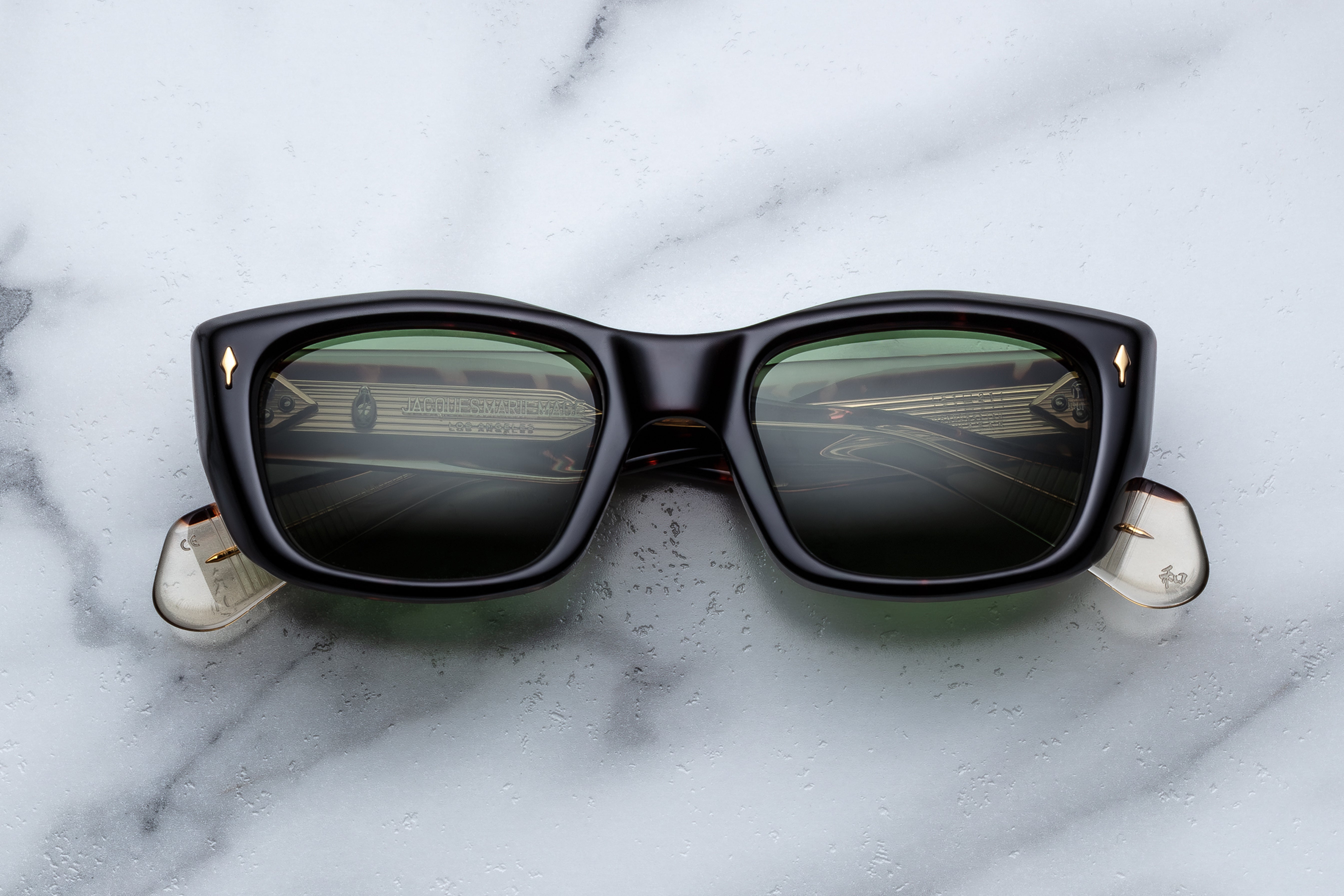 Jacques Marie Mage Corniche occhiali da sole 58 raven