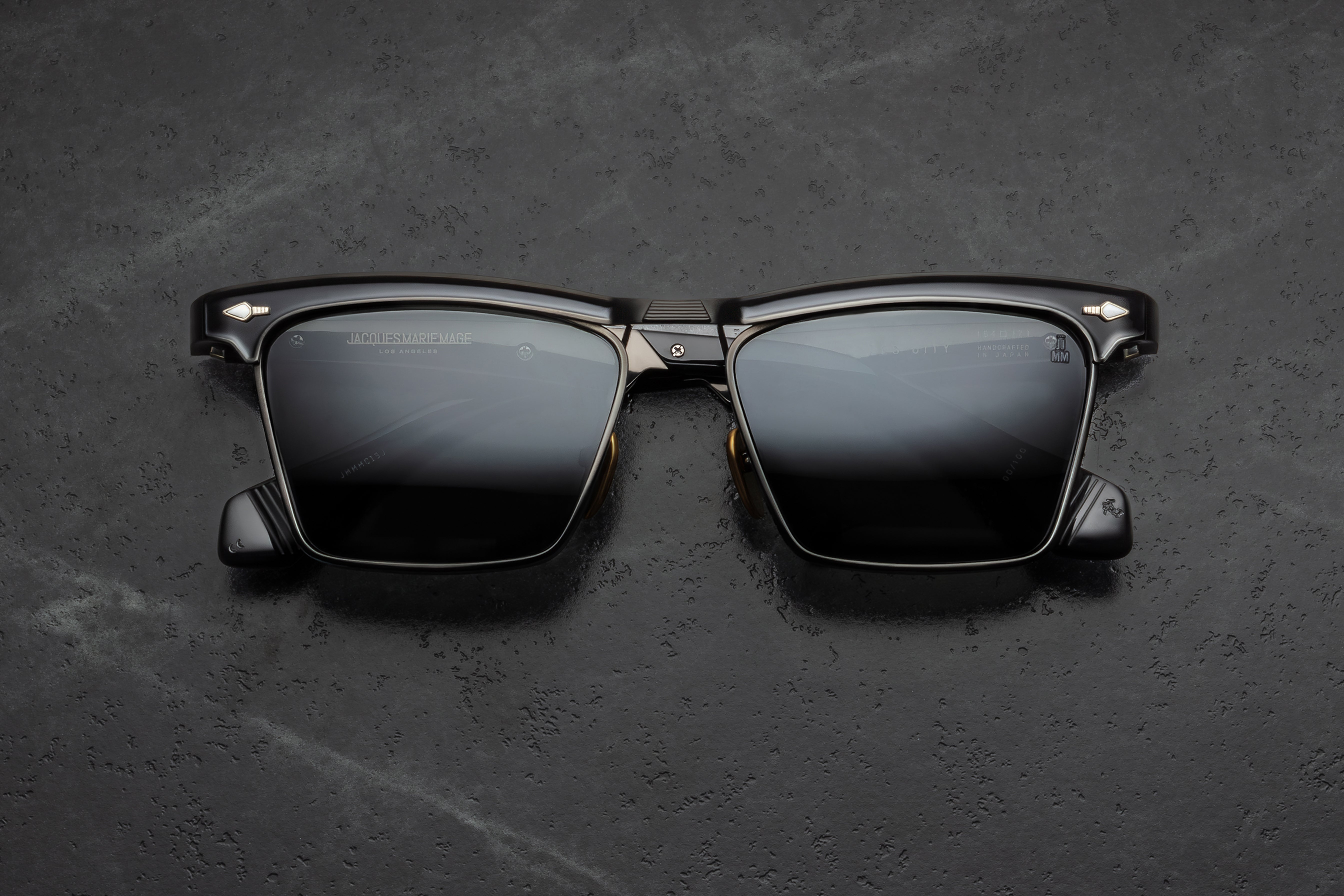 Jacques Marie Mage Miles-City occhiali da sole Gold grigio