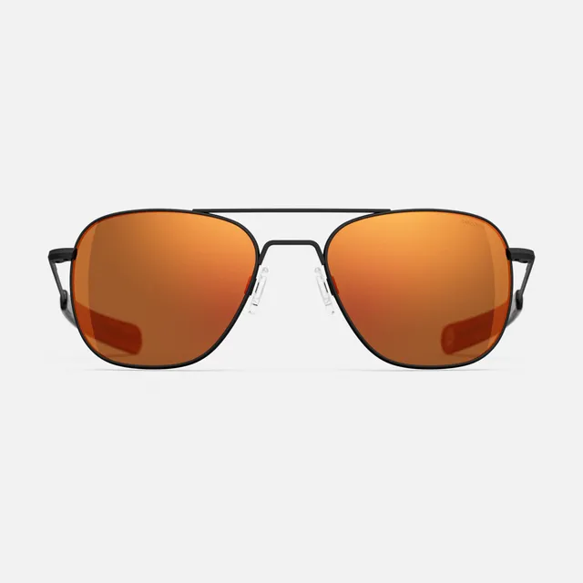 Randolph Aviator occhiali da sole matte black redline 55mm
