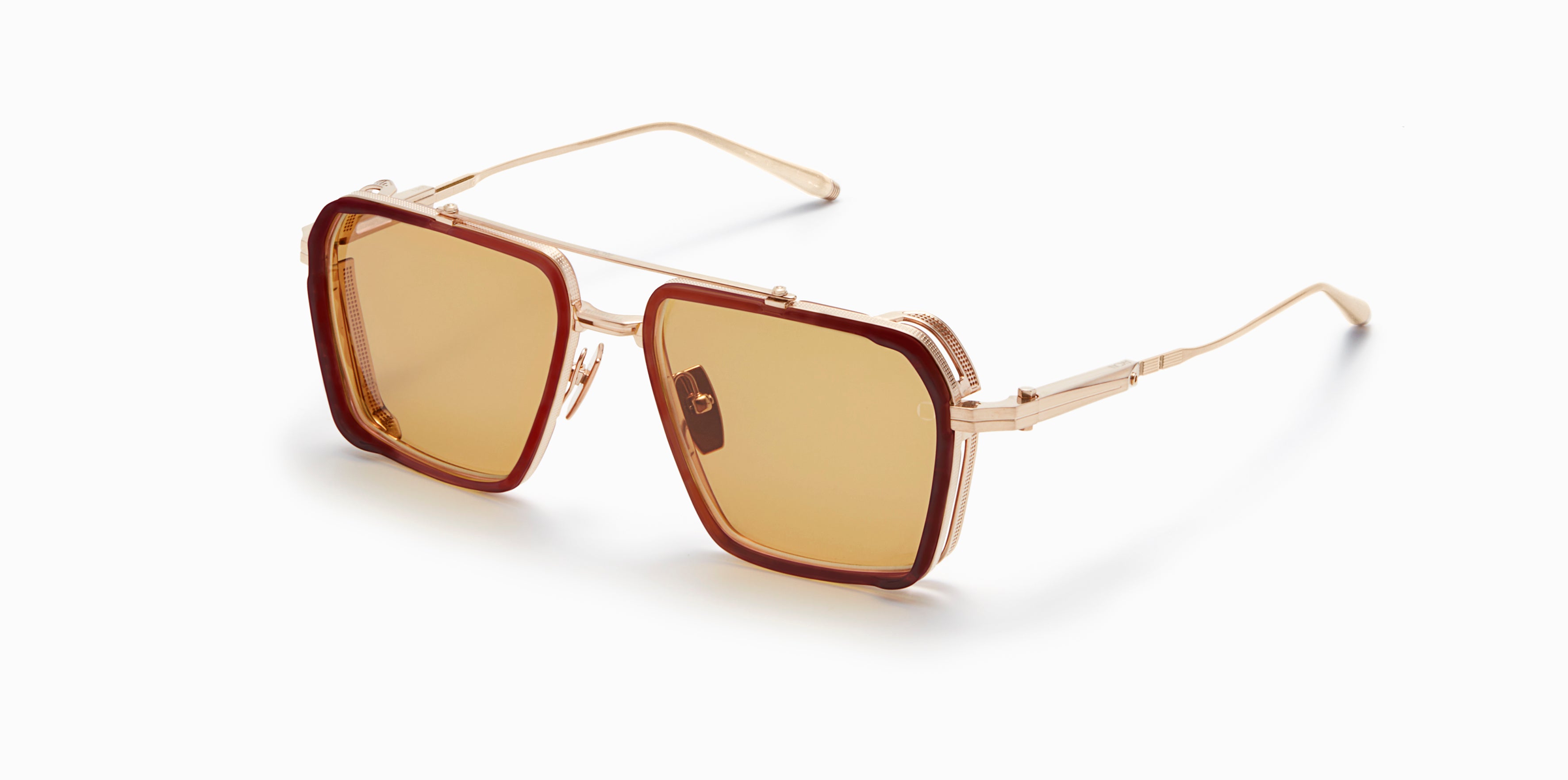 Akoni Horizon Tiros occhiali da sole oro aviatore