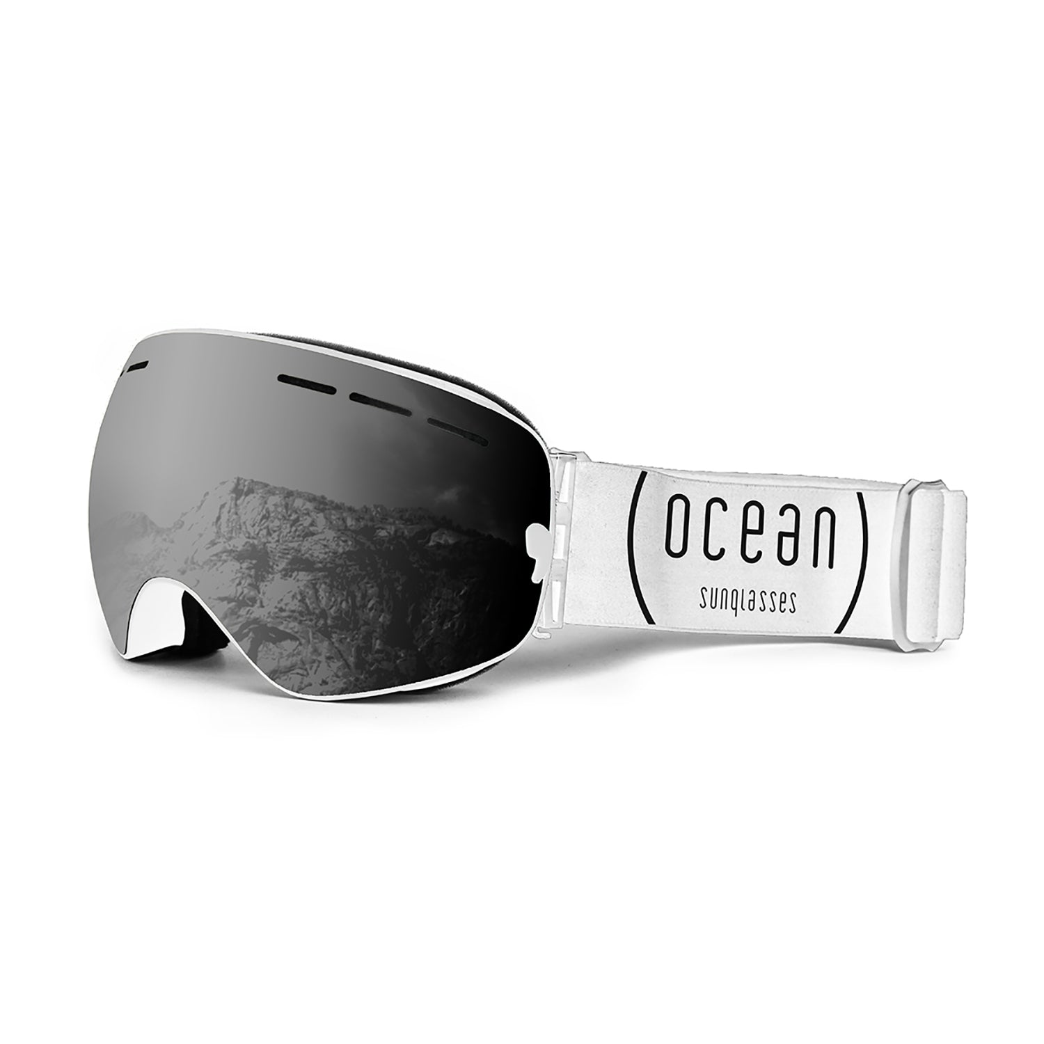 Ocean Sunglasses Cervino maschera sci rosa lente blu specchiata