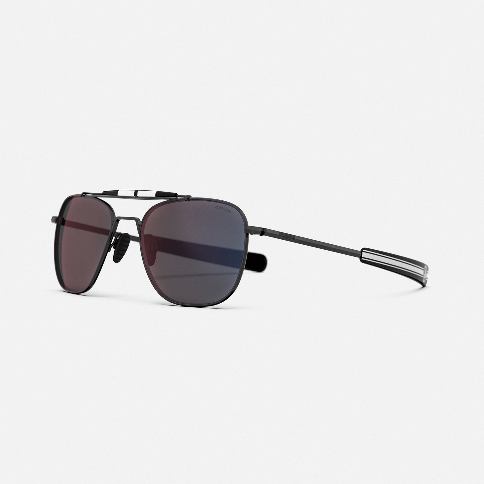 Randolph Shelby Aviator II occhiali da sole neri Apex Gray