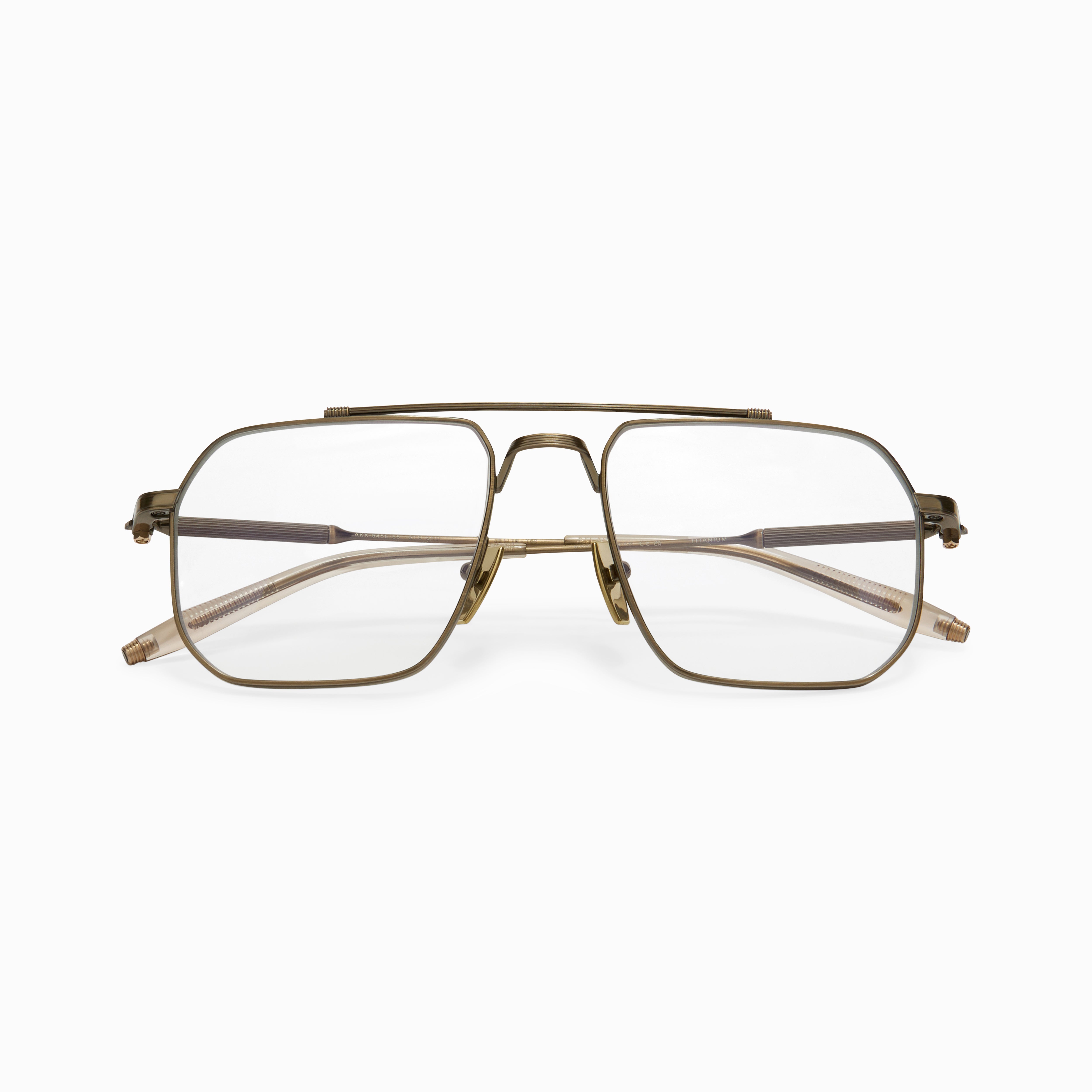 Akoni Horizon Atlas occhiali da vista oro navigator metallo