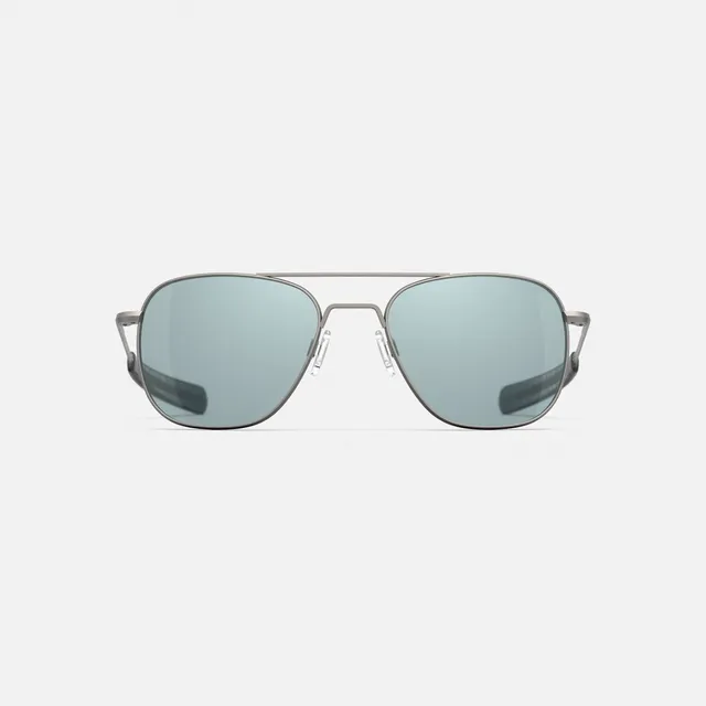 Randolph Aviator Satin Gunmetal Blue Hydro occhiali da sole graduati