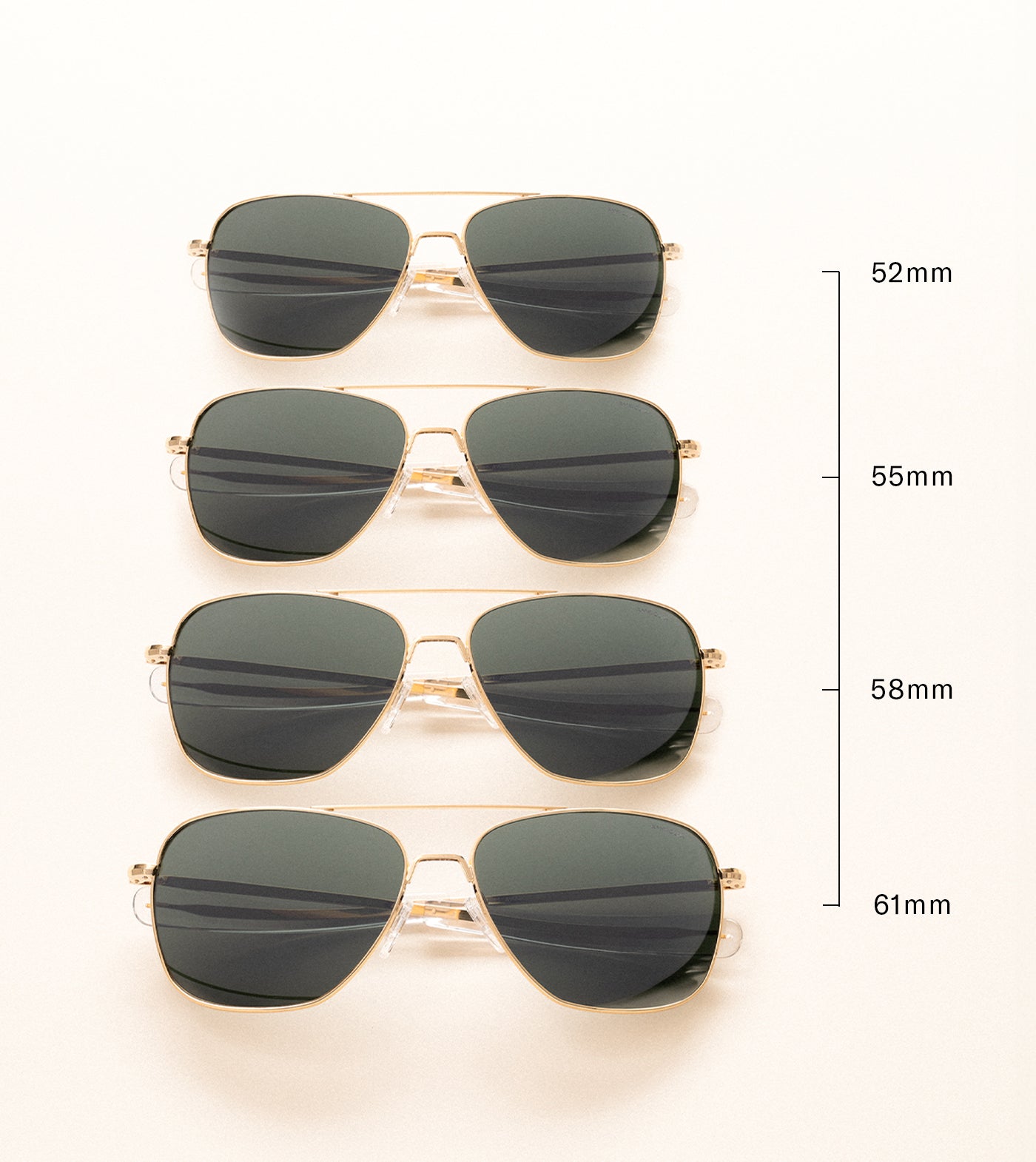 Randolph Aviator 23k Gold AGX Occhiali da Sole in Vetro