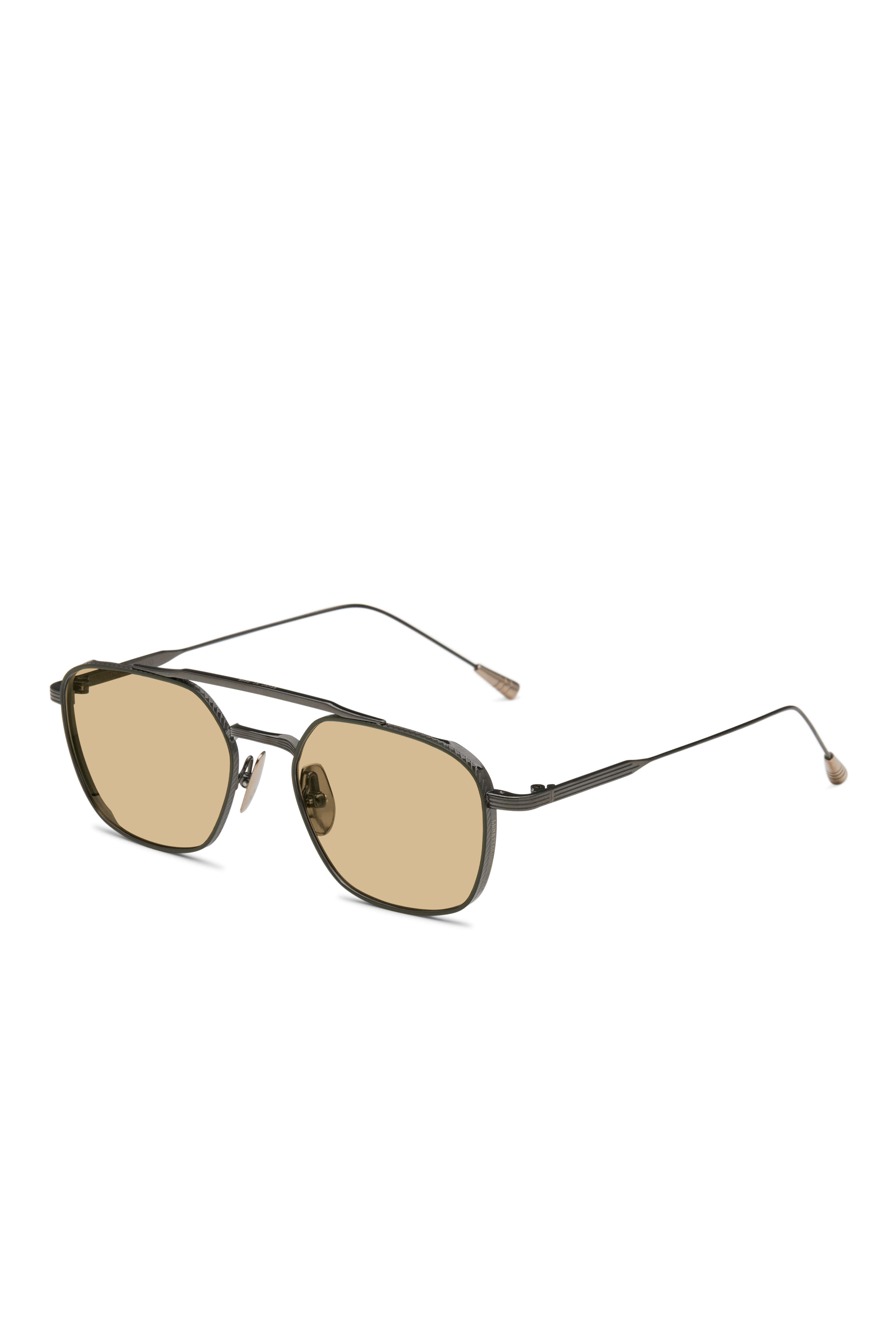 Lunetterie Generale Route 66 occhiali da sole aviatore titanio bronzo