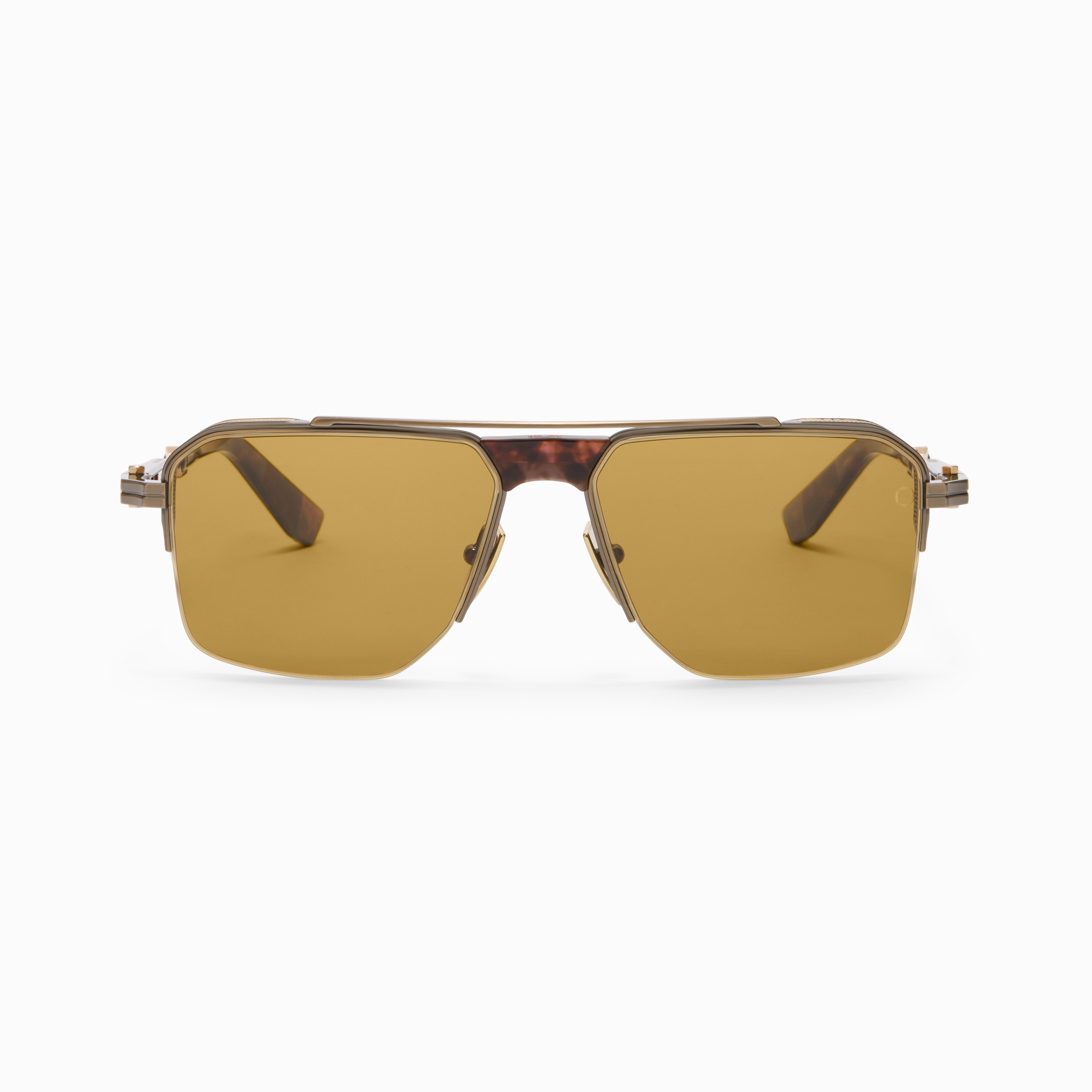 Akoni Horizon Starliner occhiali da sole oro half-rim