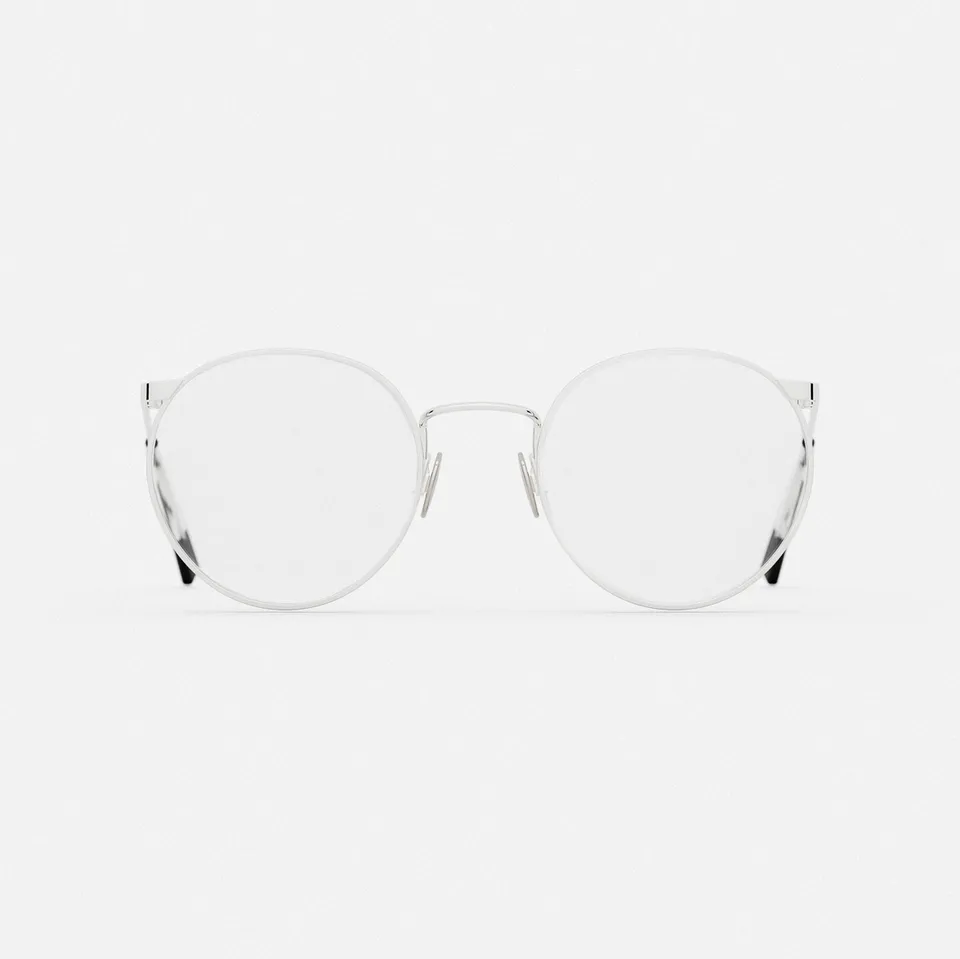 Randolph P3 occhiali vista graduati 23k white gold clear