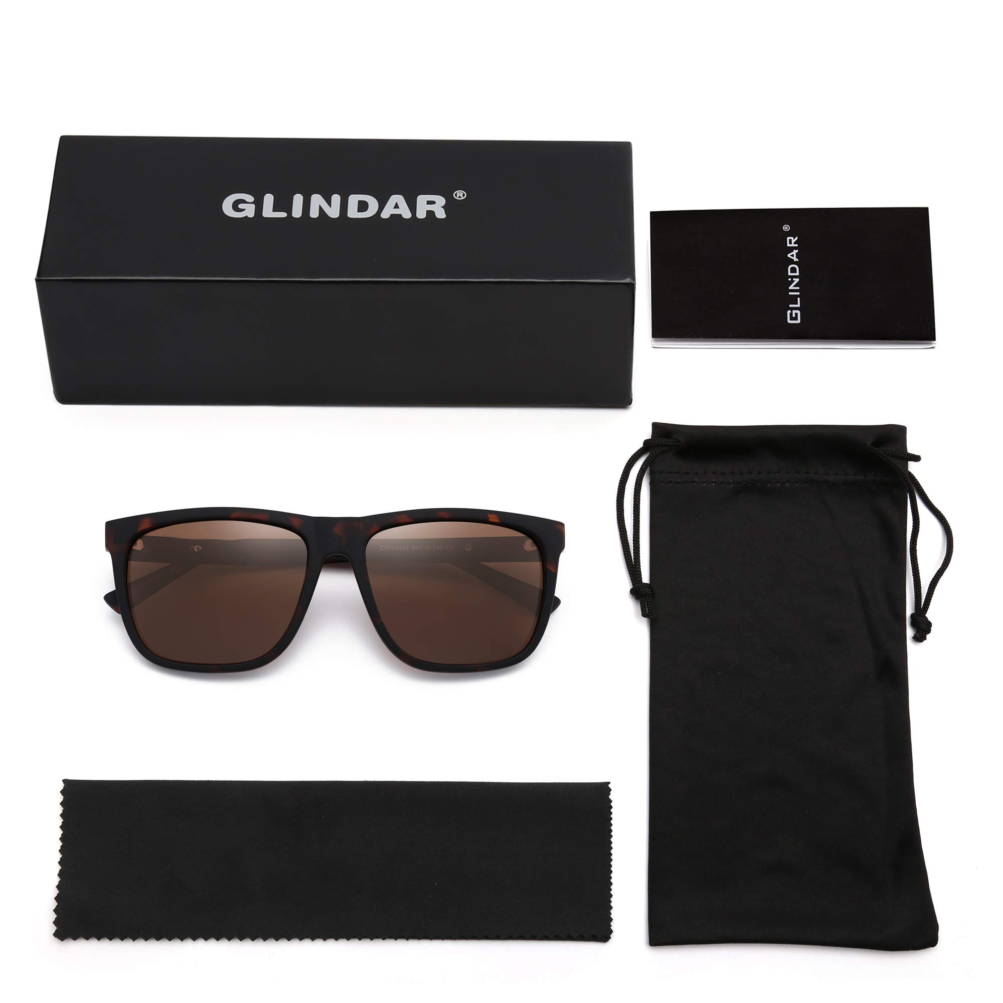 Glindar Vintage Quadrati occhiali da sole a specchio UV400