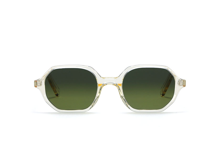 L.G.R Zanzibar occhiali da sole champagne lente verde