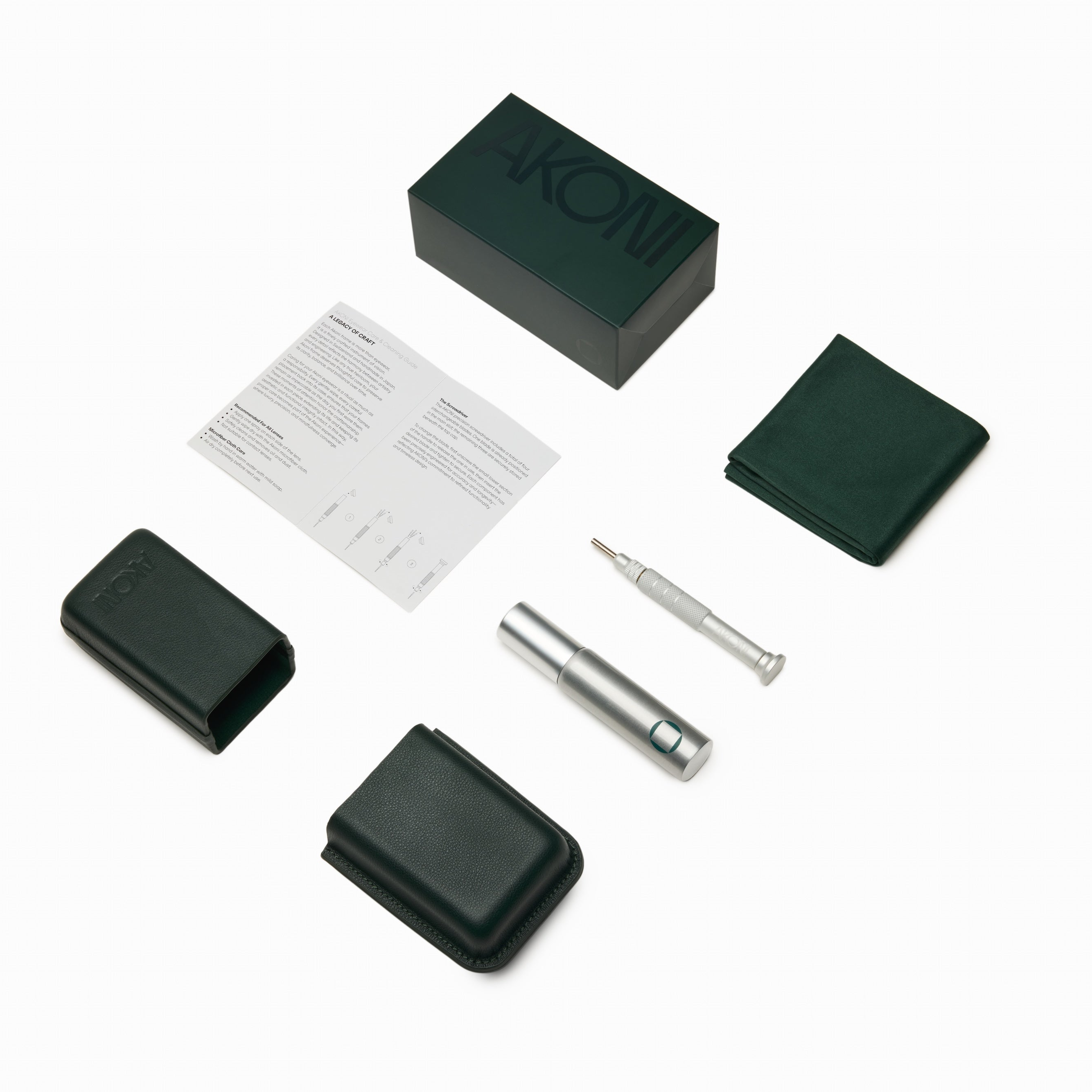 Akoni Performance Kit pulizia occhiali in pelle